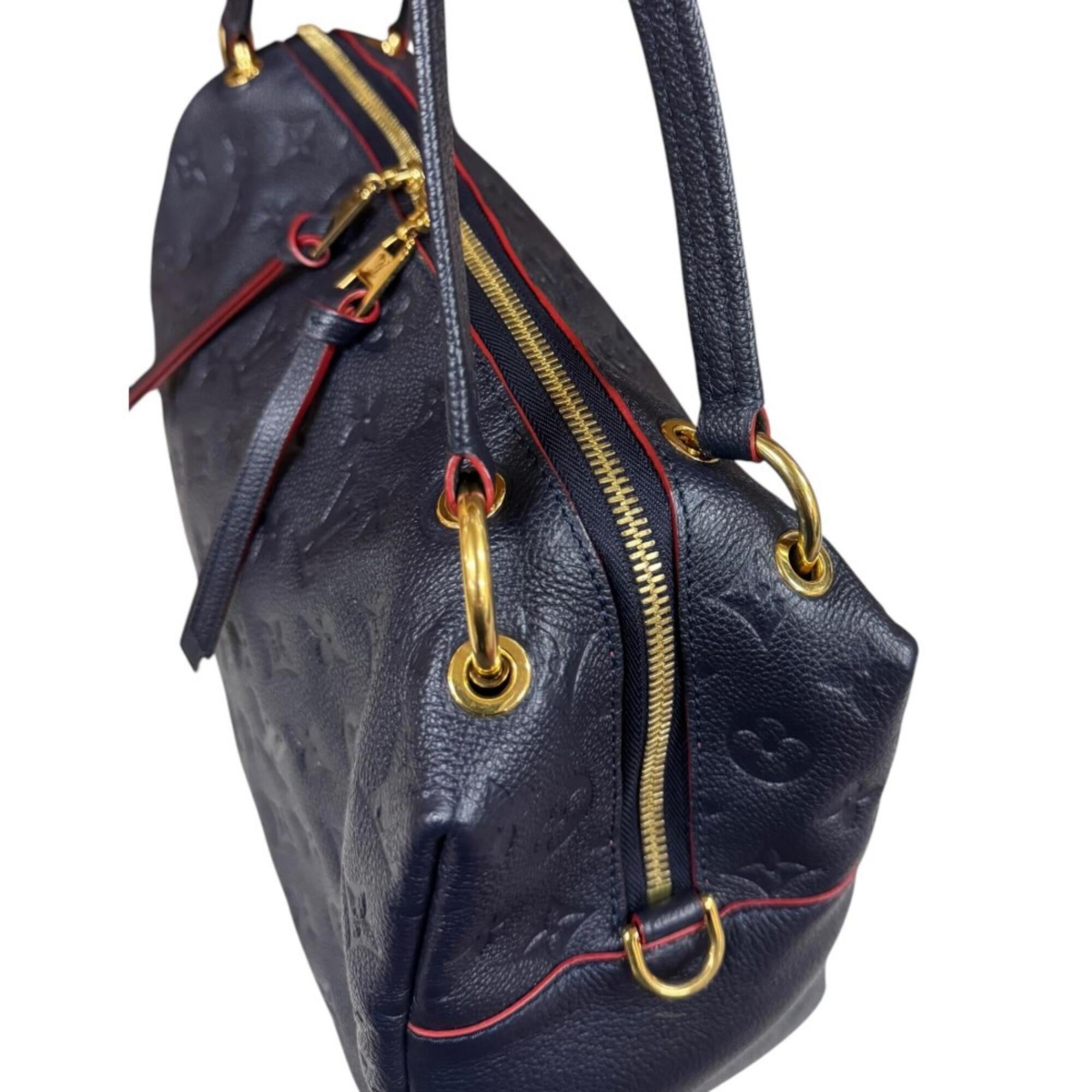 Louis Vuitton Navy Or Red Color Monogram Empreinte Shoulder Bag (Pre-Owned)