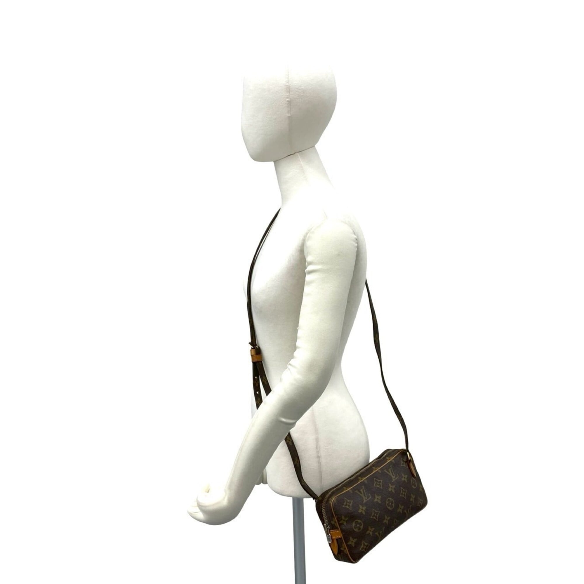 Louis Vuitton Brown Leather Pvc Shoulder Bag (Pre-Owned)
