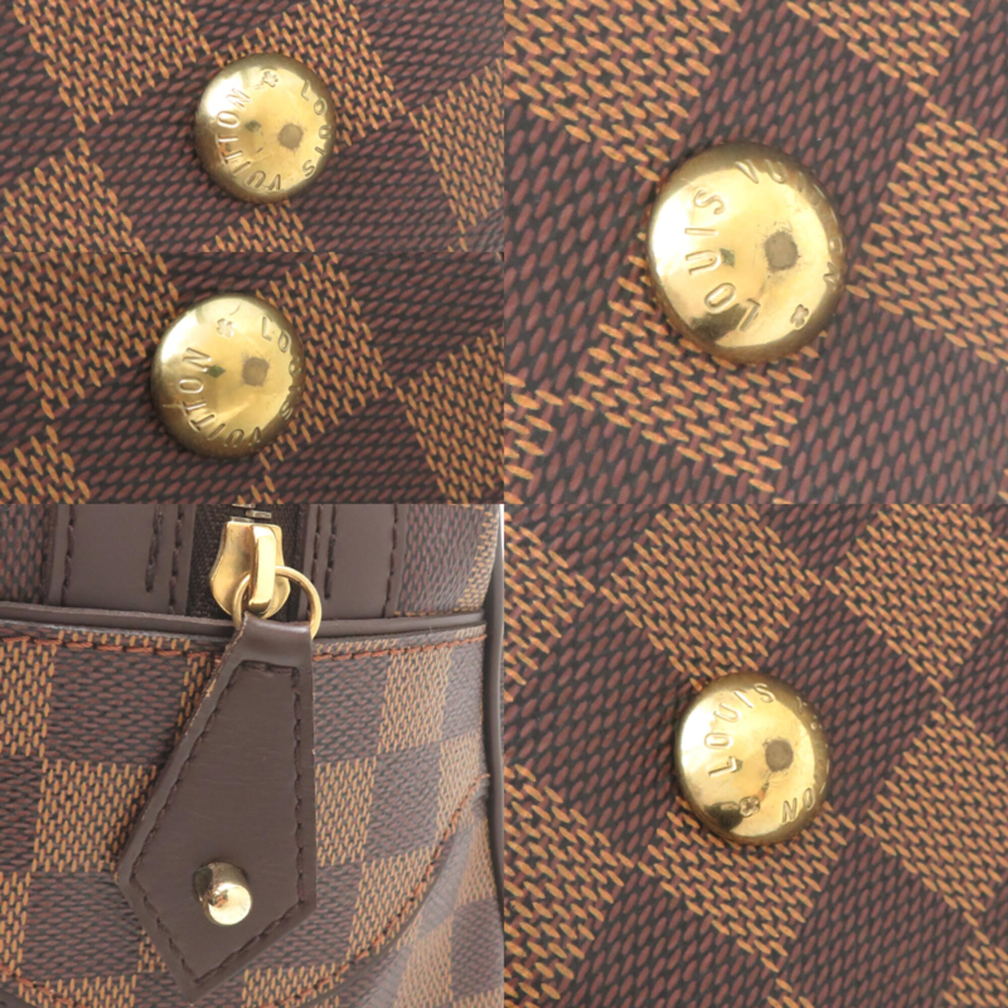 Louis Vuitton Brown Damier Canvas Handbag (Pre-Owned)