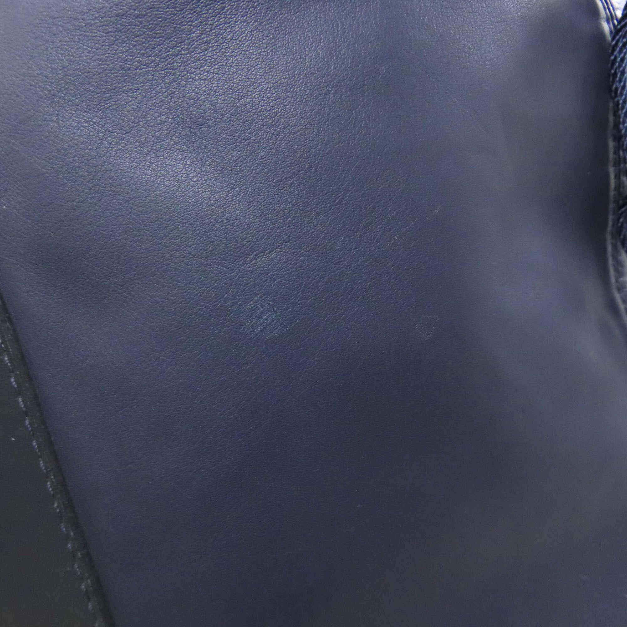 Louis Vuitton Navy Leather Backpack (Pre-Owned)