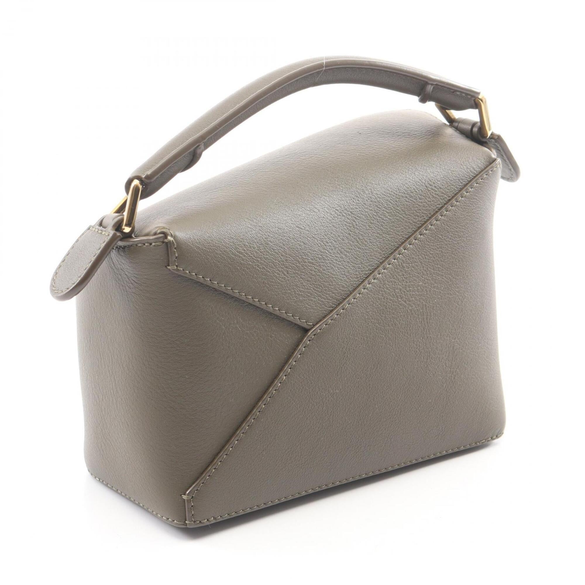 Loewe Khaki Leather Handbag (Pre-Owned)