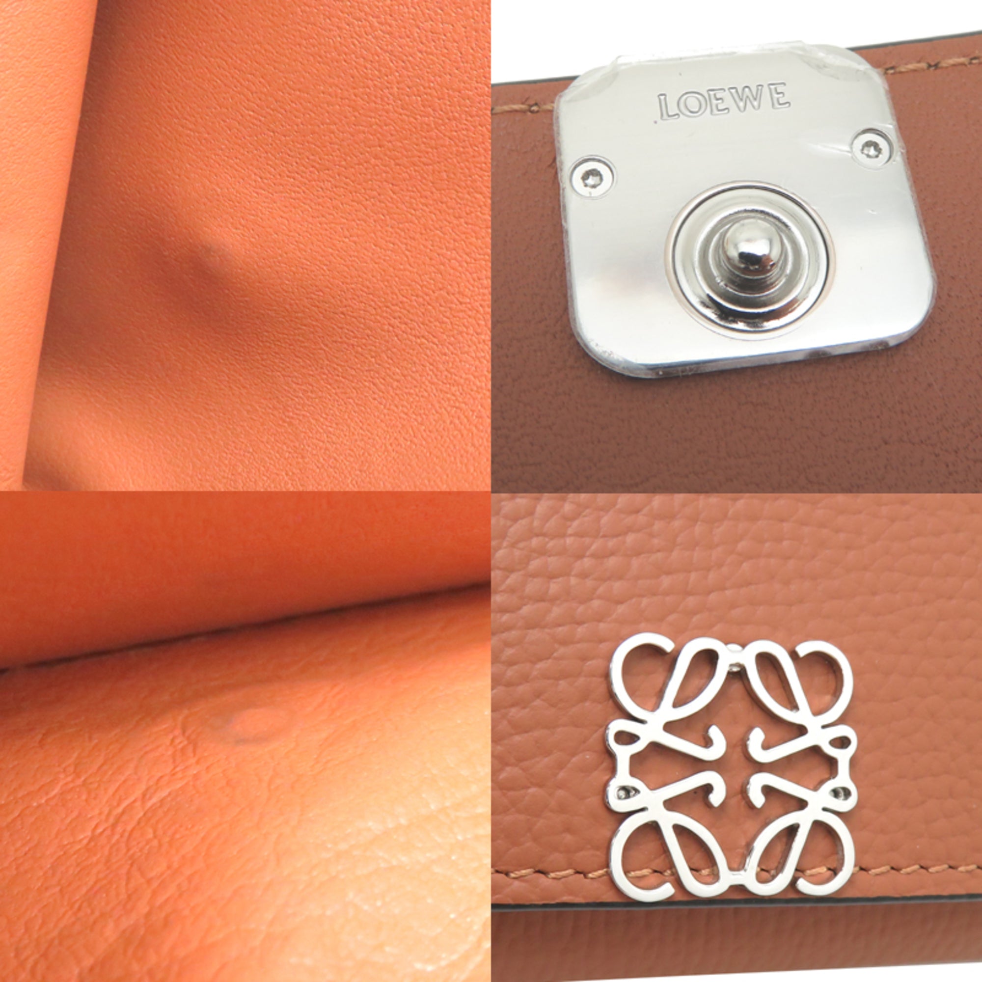Loewe Brown Leather Wallet (Tri-Fold) (Pre-Owned)