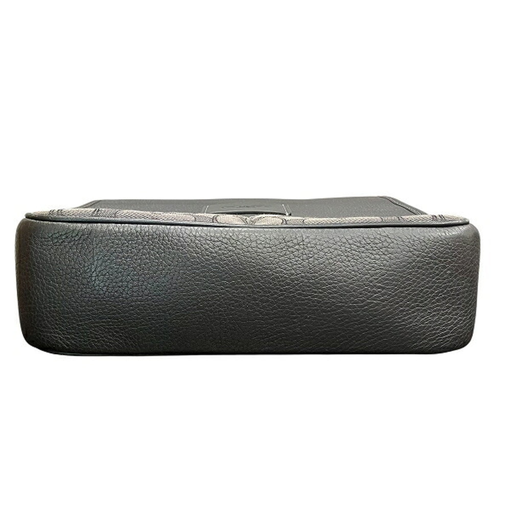 Coach Black Signature Line Shoulder Bag (Pre-Owned)