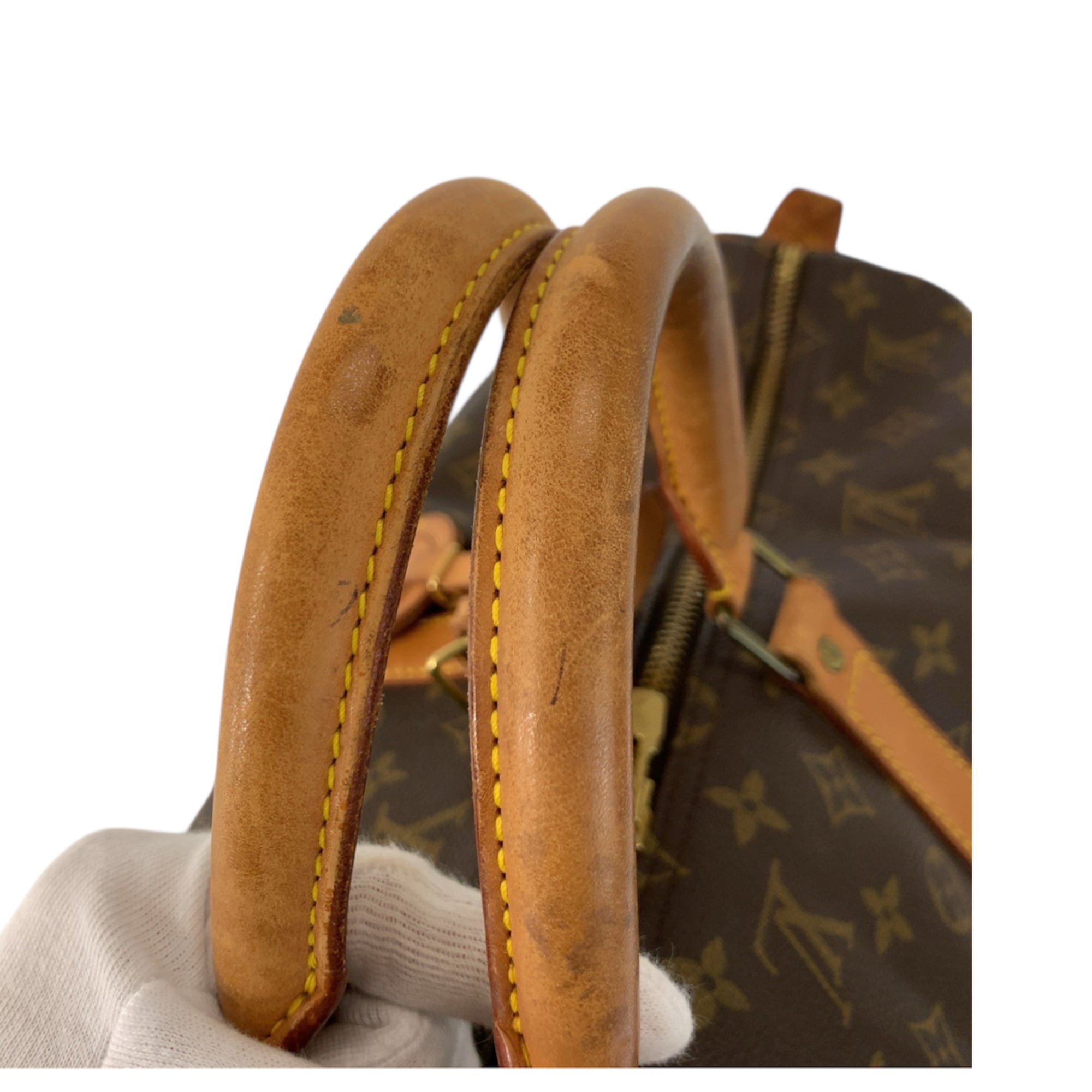 Louis Vuitton Monogram Brown Pvc Leather Boston Bag Handbag (Pre-Owned)