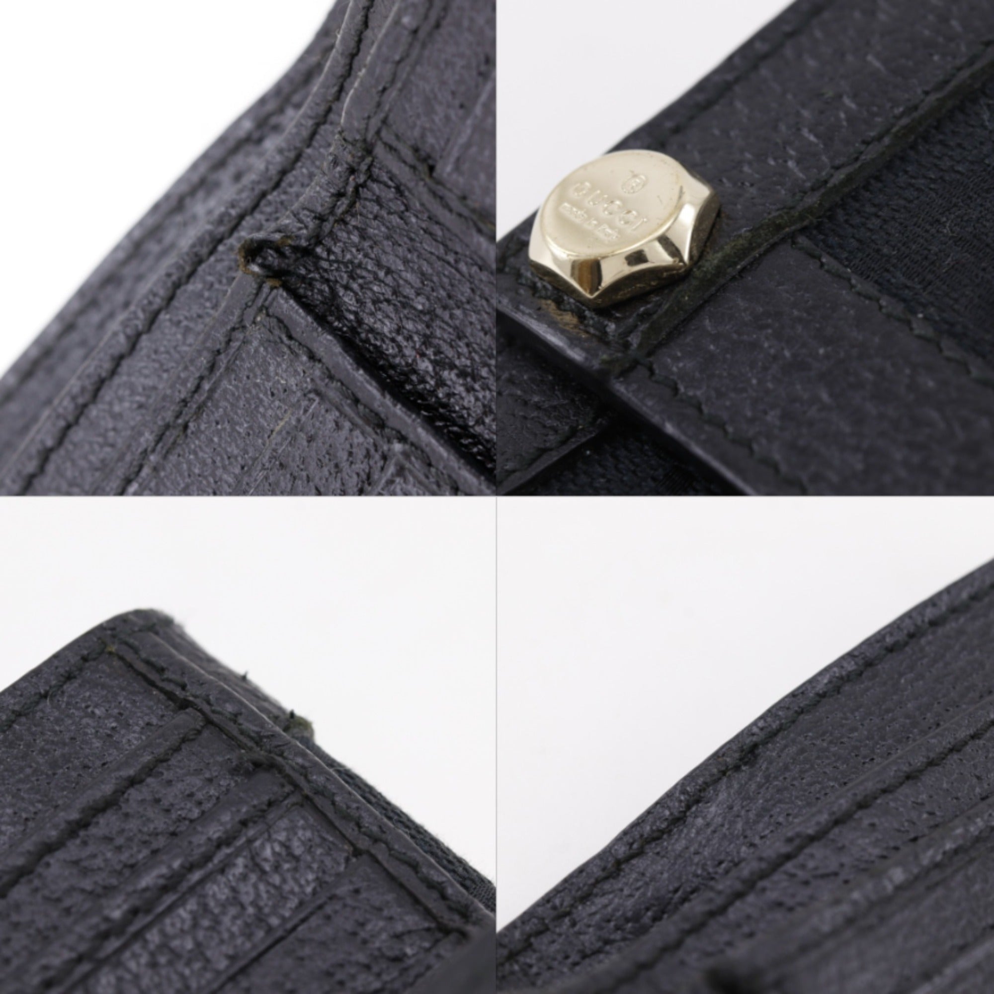 Gucci Black Gg Canvas Wallet (Bi-Fold) (Pre-Owned)
