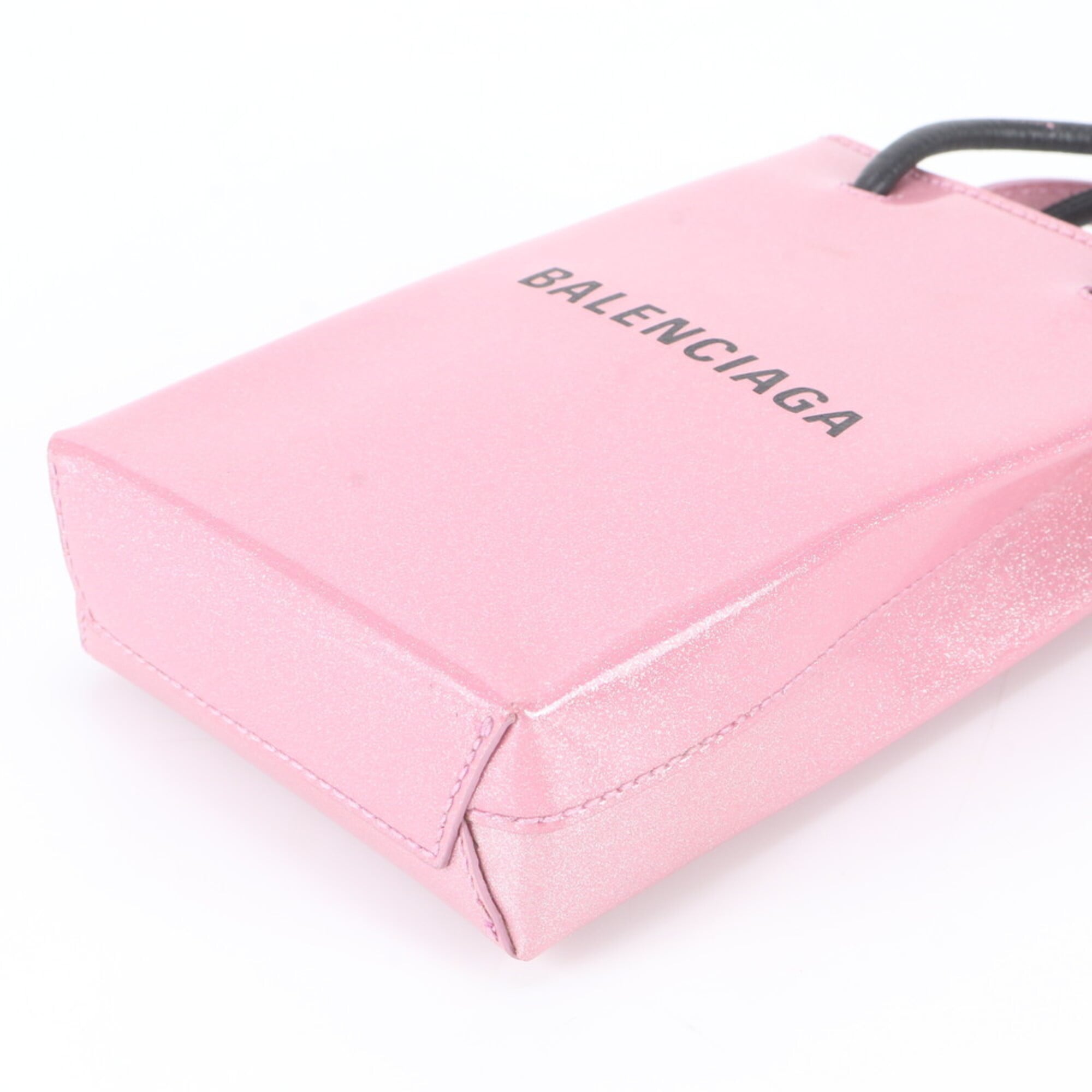 Balenciaga Pink Leather Crossbody Bag Shoulder Bag (Pre-Owned)