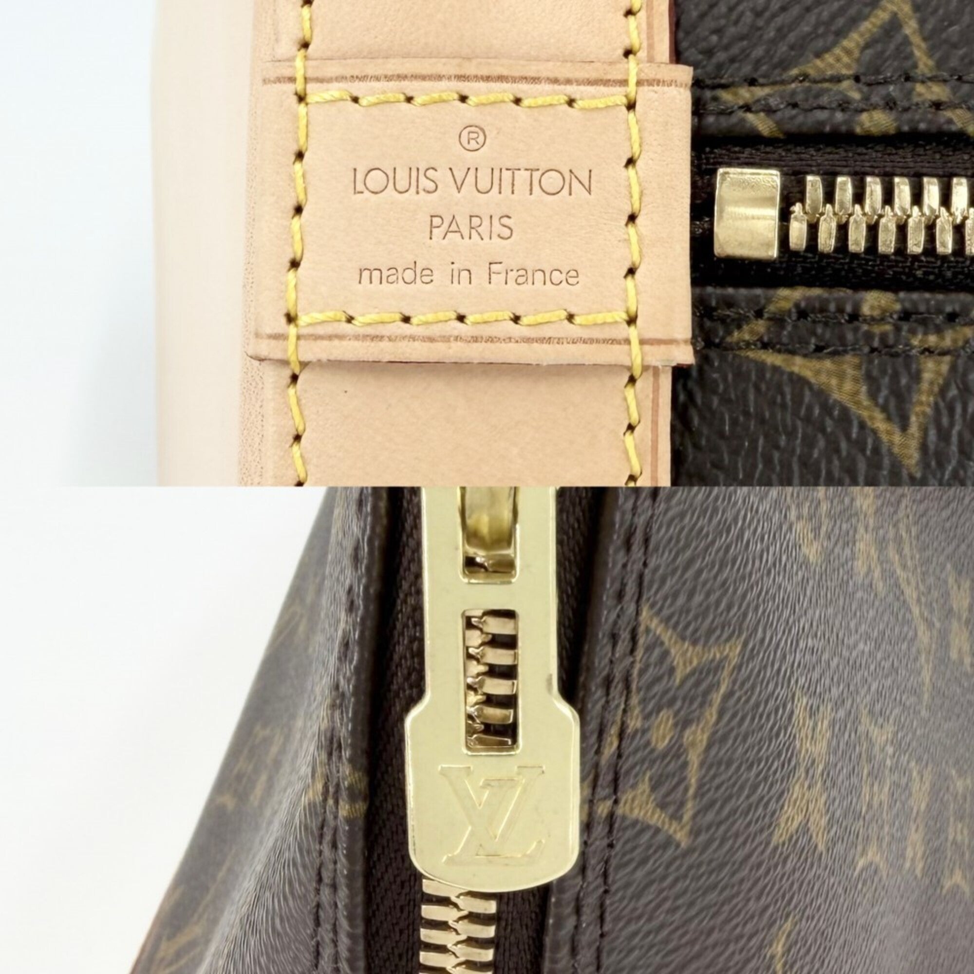 Louis Vuitton Brown Monogram Canvas Handbag (Pre-Owned)