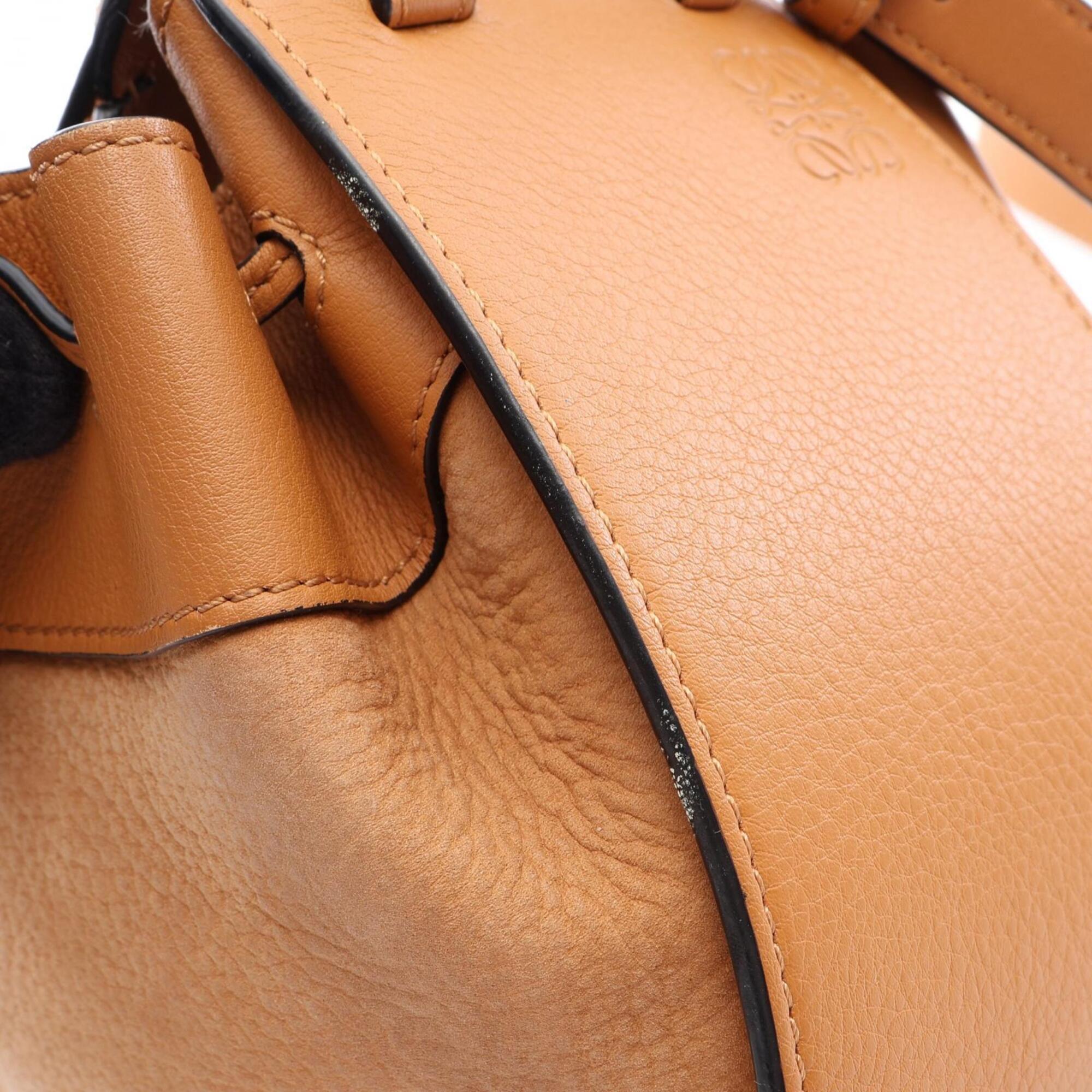 Loewe Hammock Brown Leather Handbag (Pre-Owned)