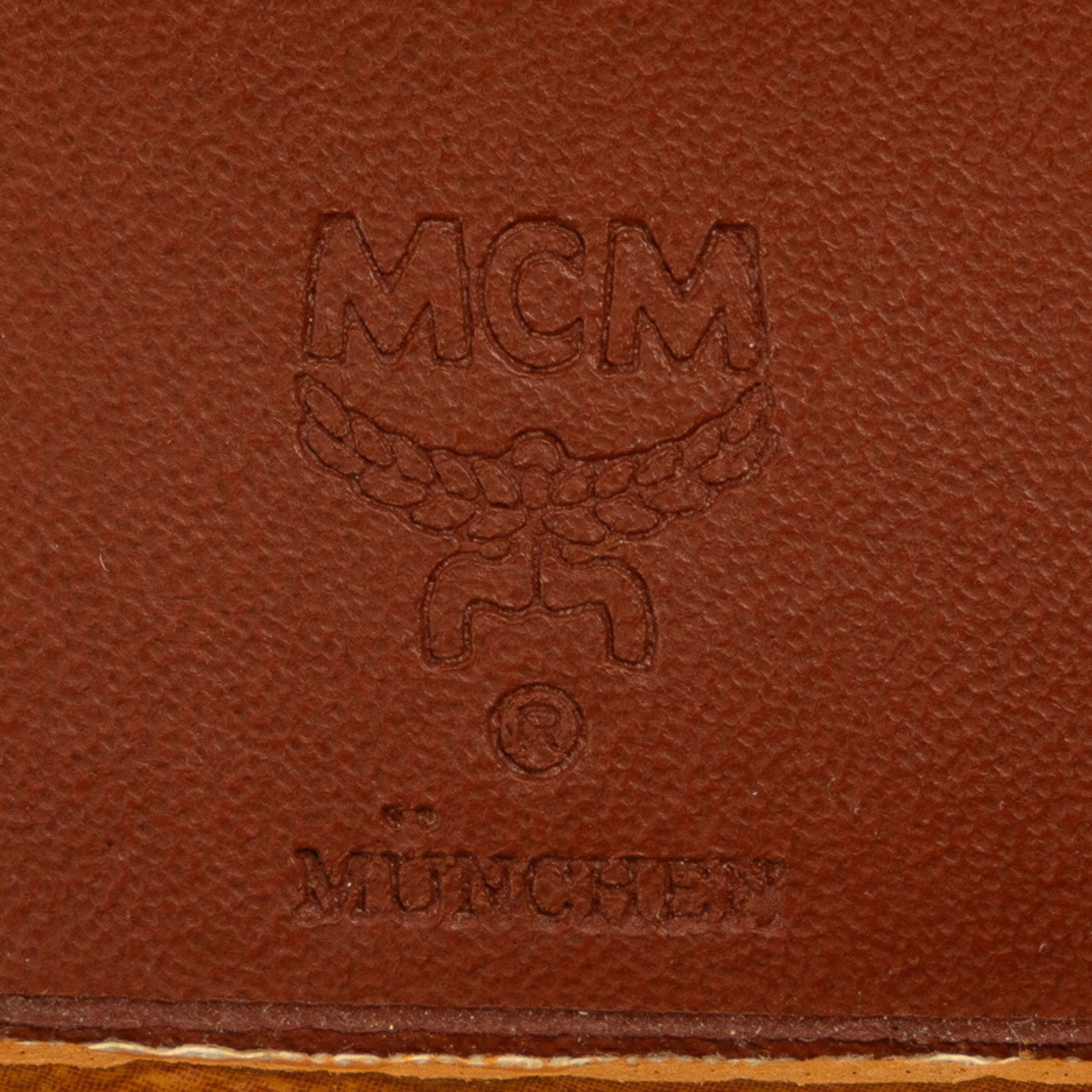 Mcm Brown Pvc Leather Wallet (Tri-Fold) (Pre-Owned)