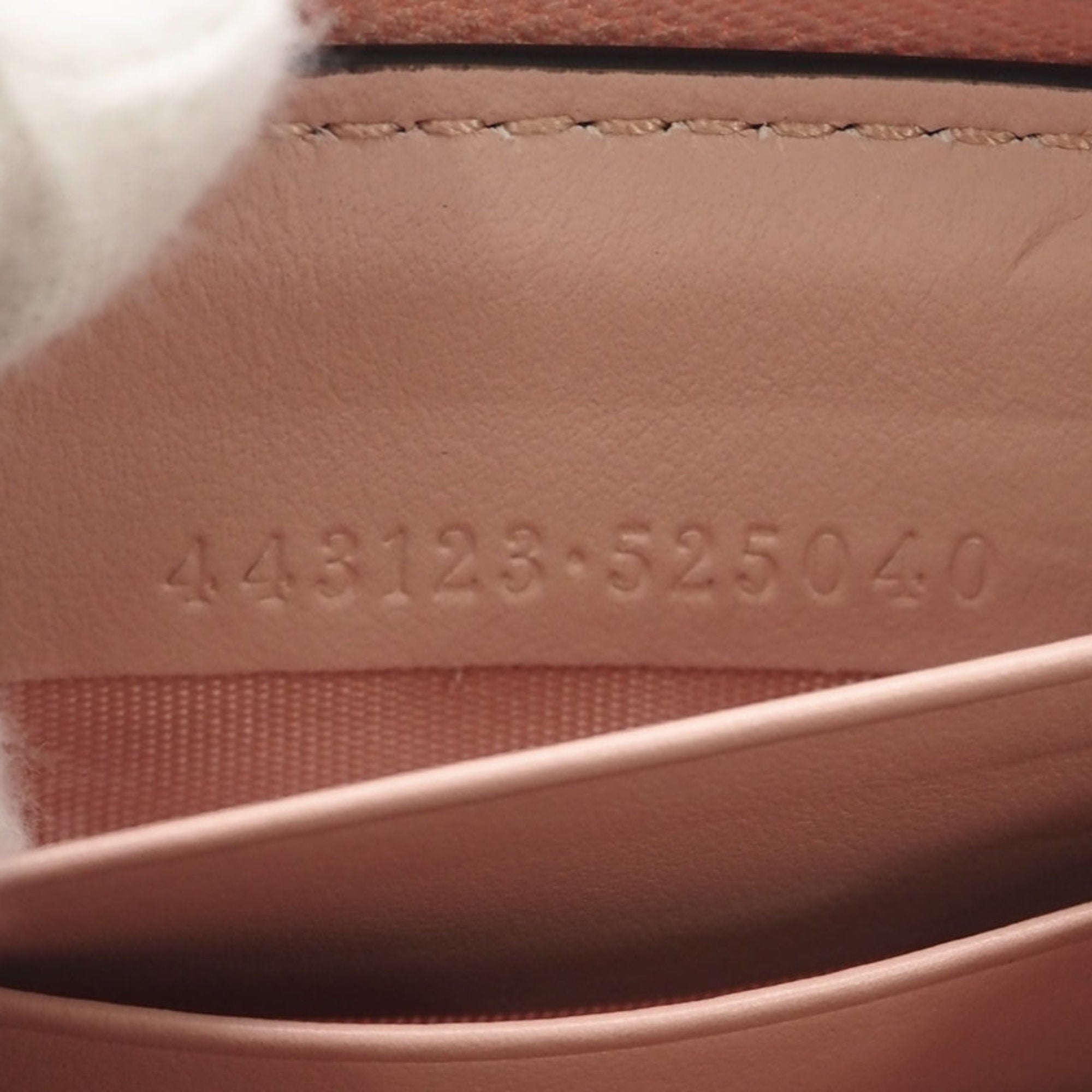 Gucci Pink Leather Long Wallet (Bi-Fold) (Pre-Owned)