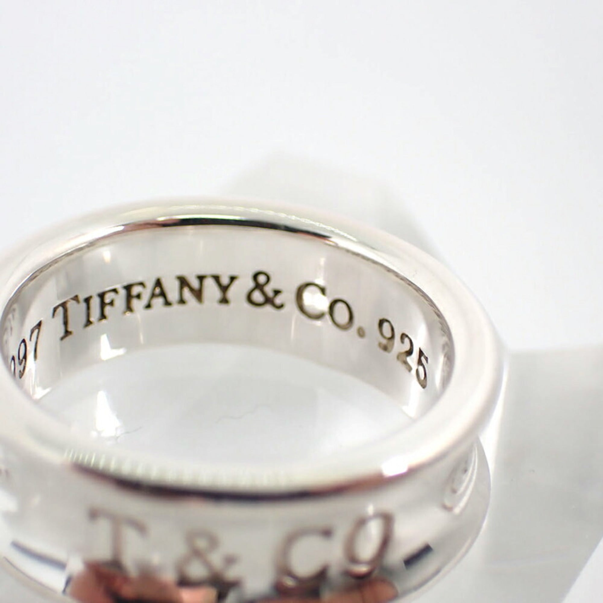 Tiffany Silver Sterling Silver 925 Band Ring (Pre-Owned)