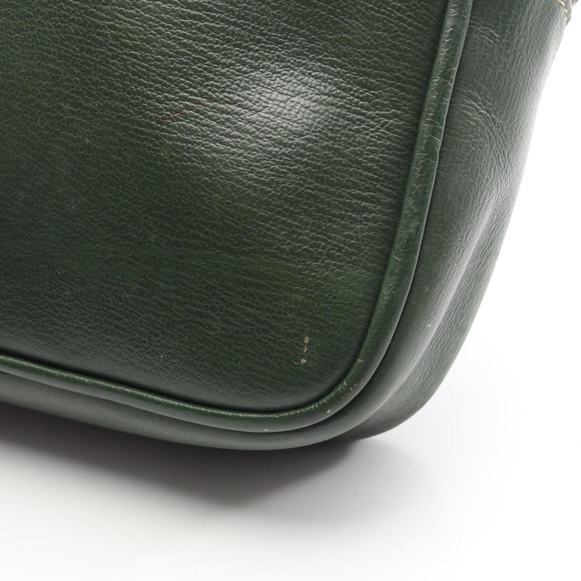 Loewe Blue Green Leather Handbag Shoulder Bag (Pre-Owned)
