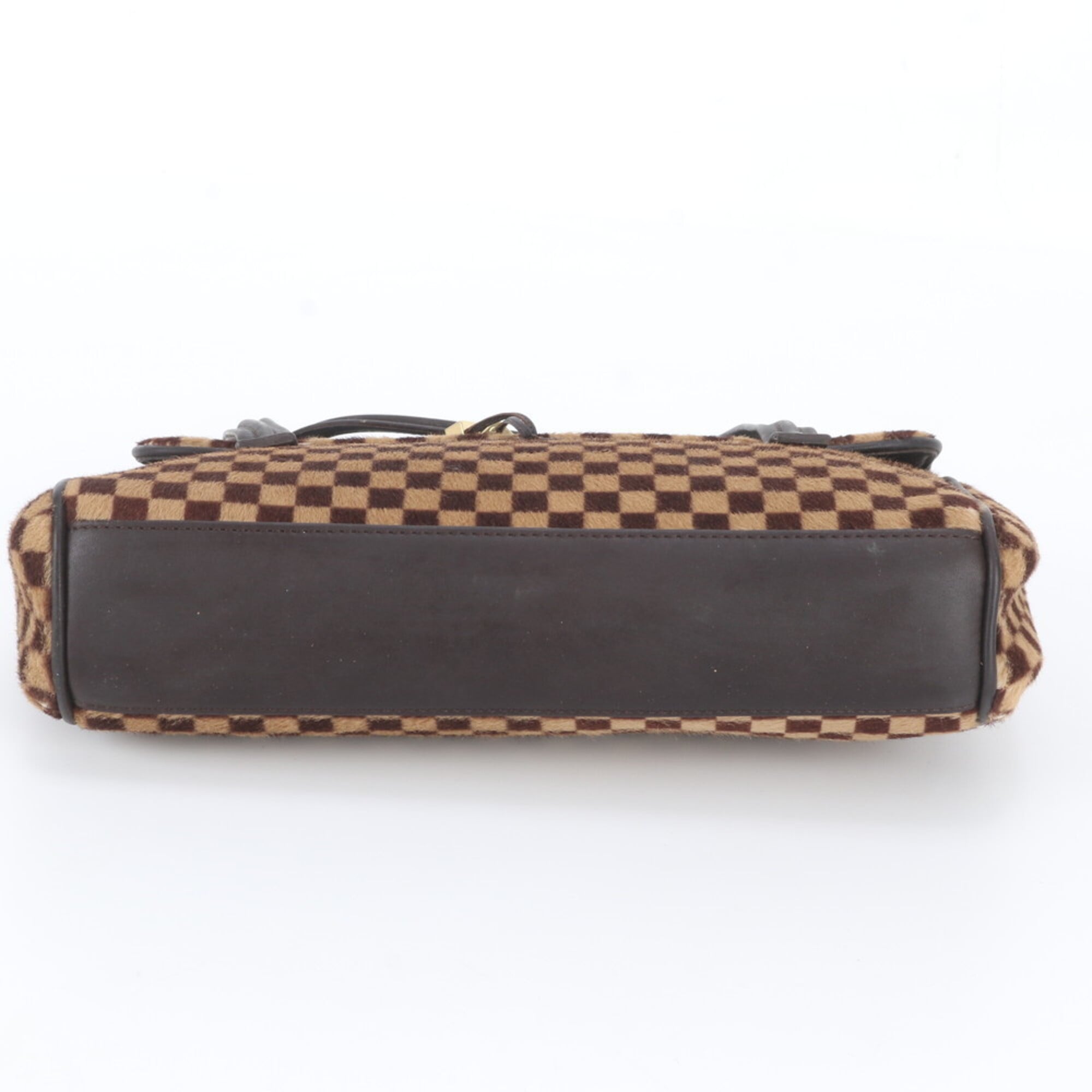 Louis Vuitton Brown Leather Handbag Shoulder Bag Tote Bag (Pre-Owned)
