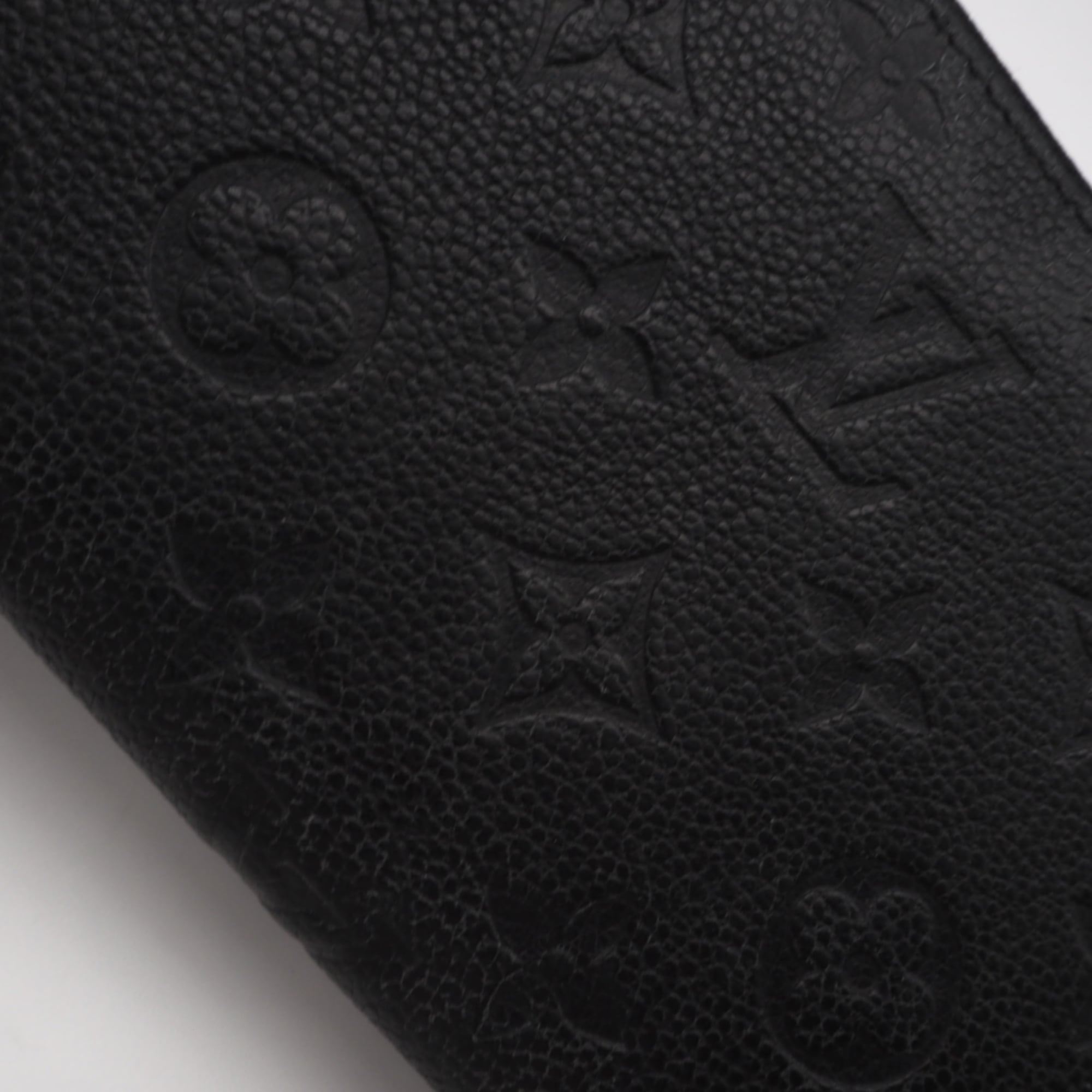 Louis Vuitton Monogram Empreinte Black Noir Leather Long Wallet (Bi-Fold) (Pre-Owned)