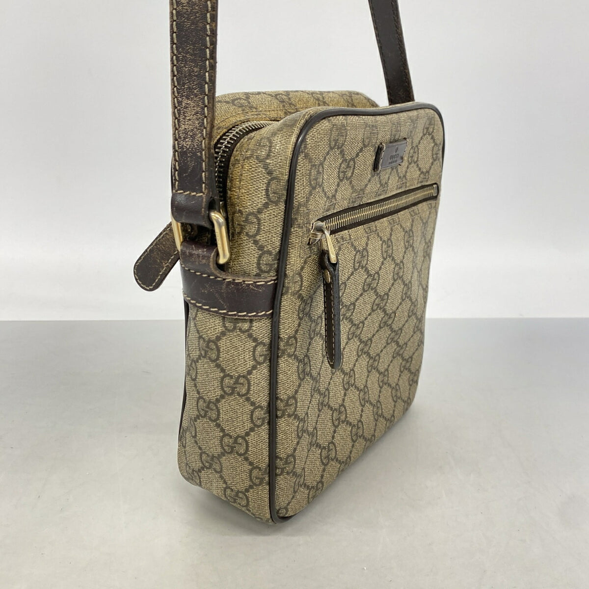 Gucci Brown Pvc Shoulder Bag (Pre-Owned)