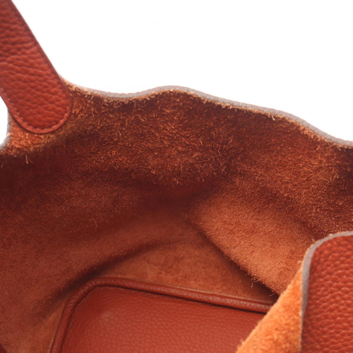 Hermes Brown Taurillon Clemence Leather Handbag (Pre-Owned)