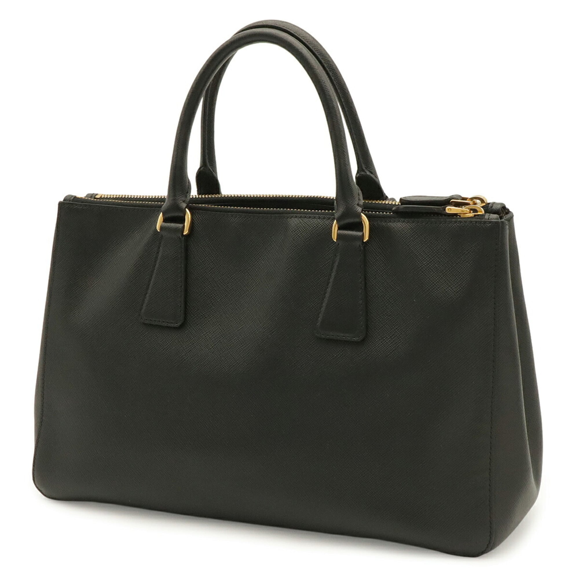 Prada Black Nero Saffiano Handbag Shoulder Bag Tote Bag (Pre-Owned)