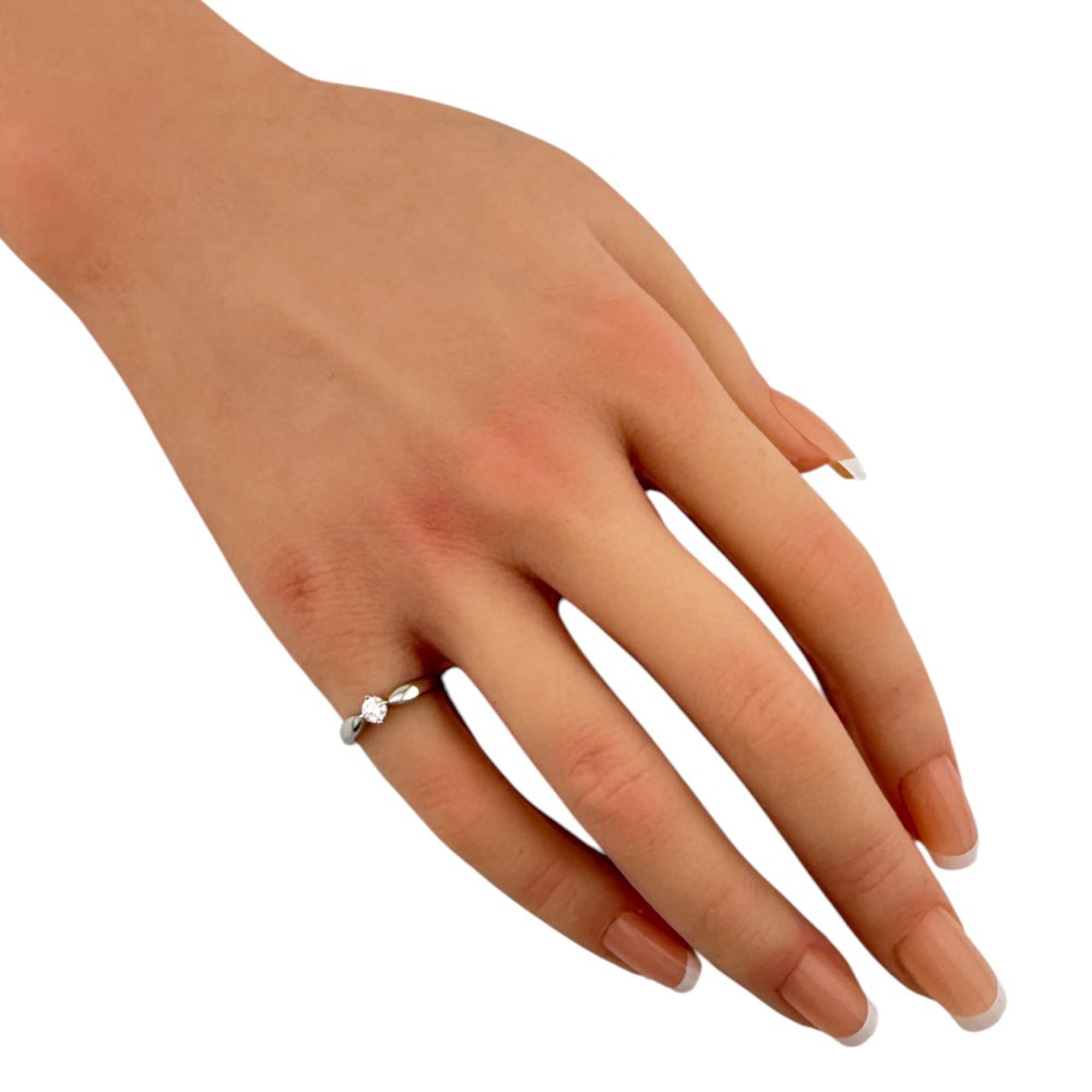 Bvlgari Silver Platinum 950 Band Ring (Pre-Owned)
