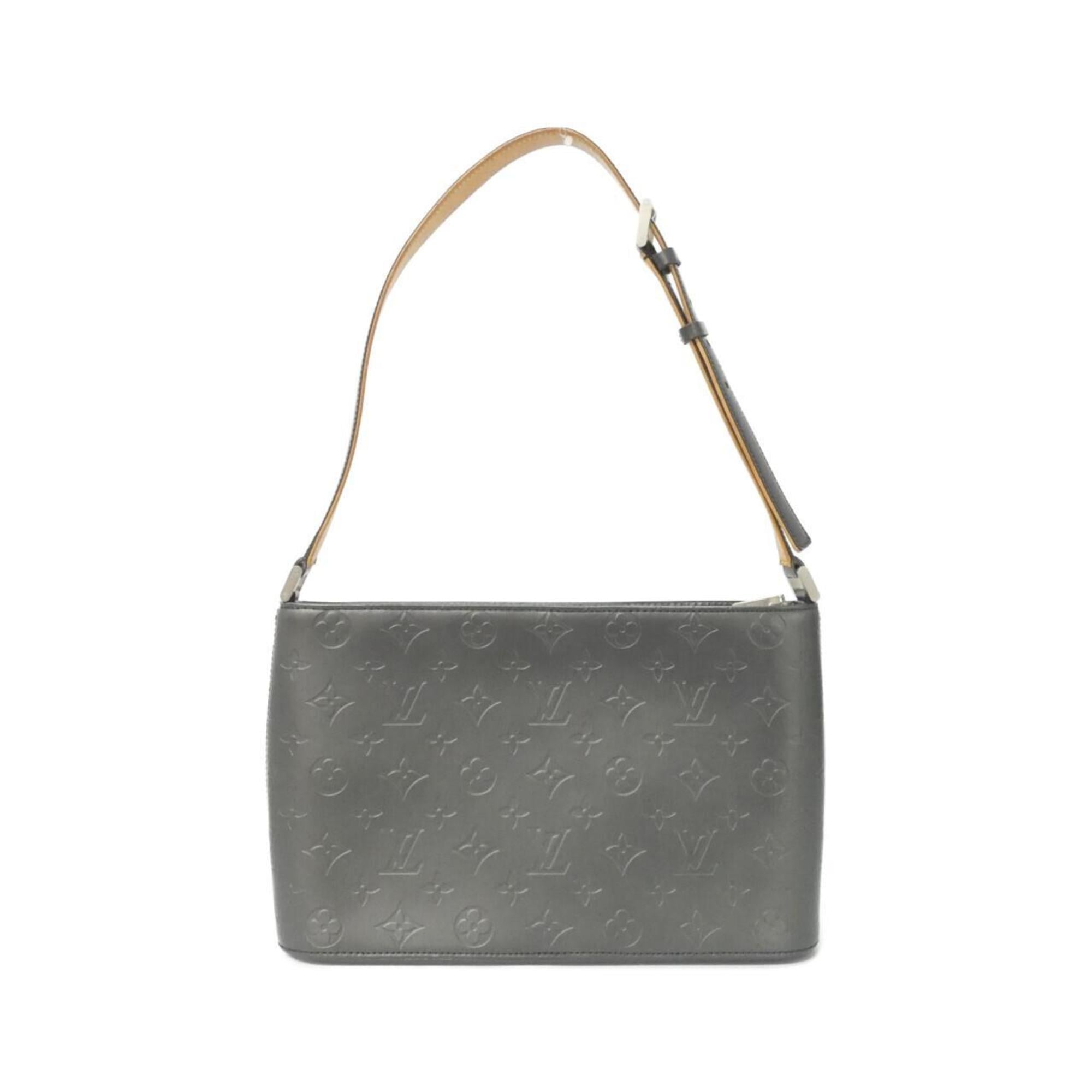Louis Vuitton Black Coated Canvas Shoulder Bag (Pre-Owned)