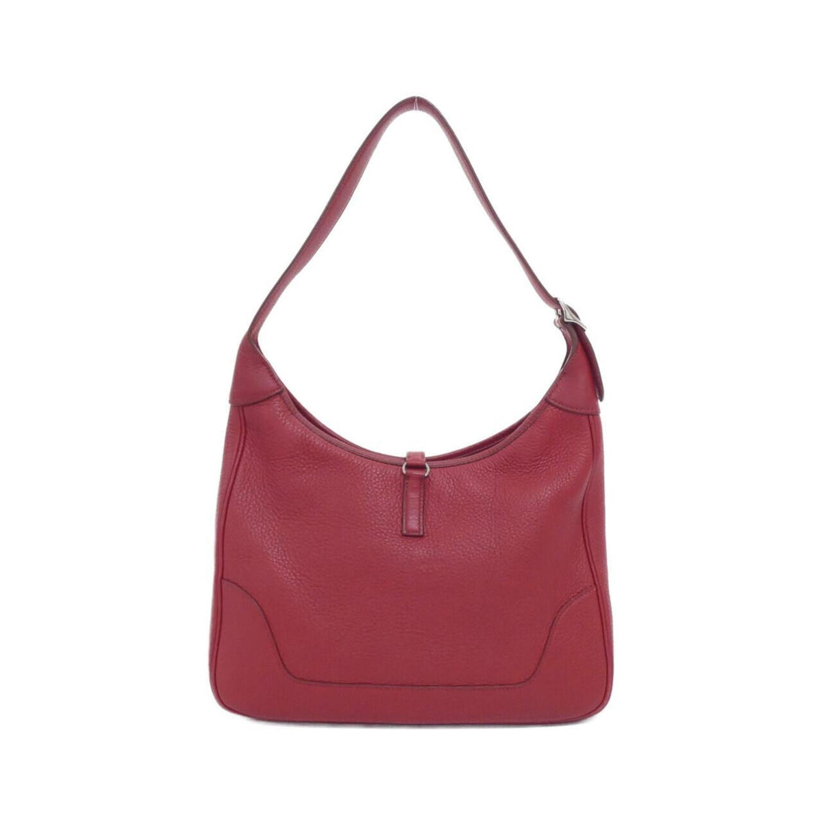 Hermes Rouge Garance Taurillon Clemence Leather Shoulder Bag (Pre-Owned)