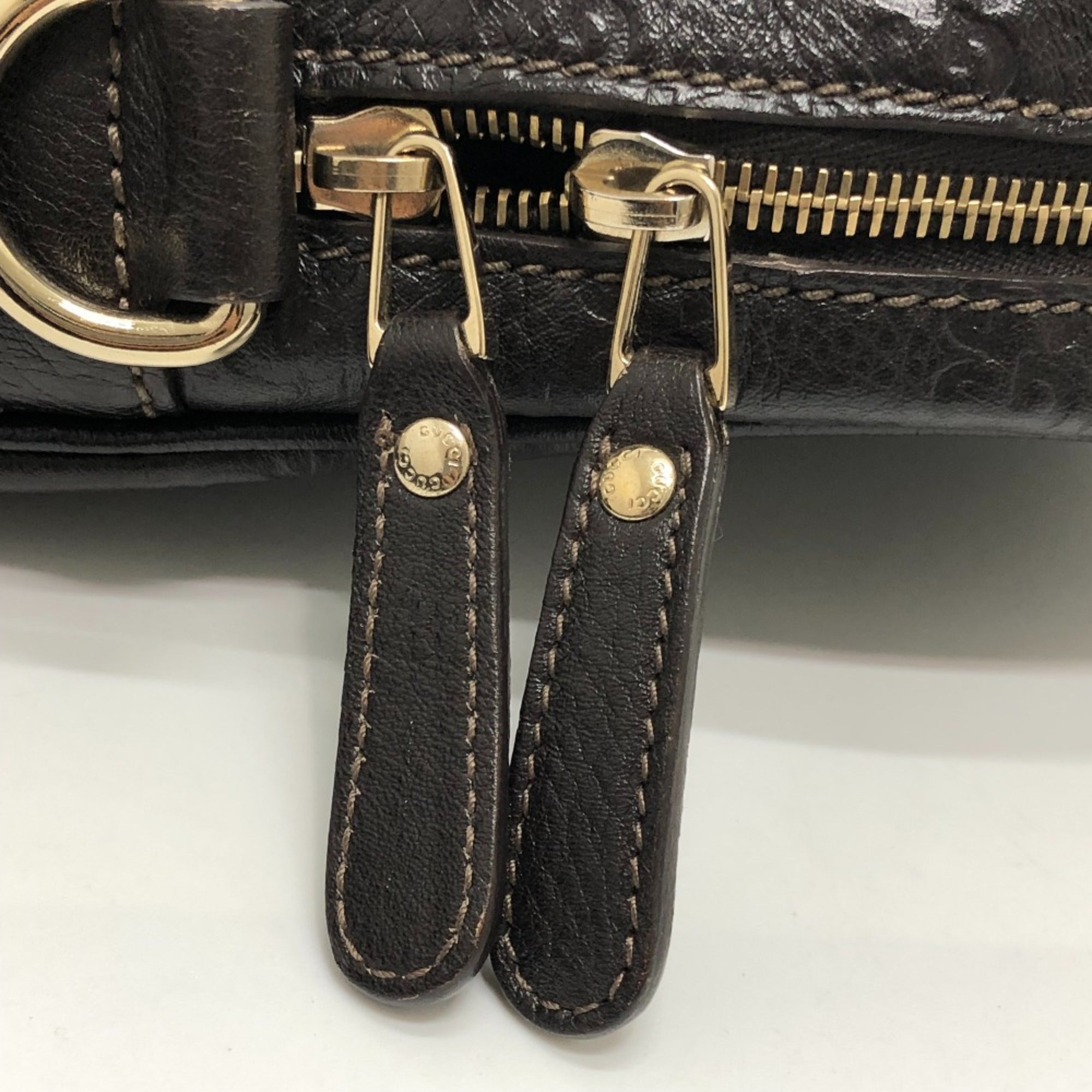 Gucci Brown Leather Briefcase (Pre-Owned)