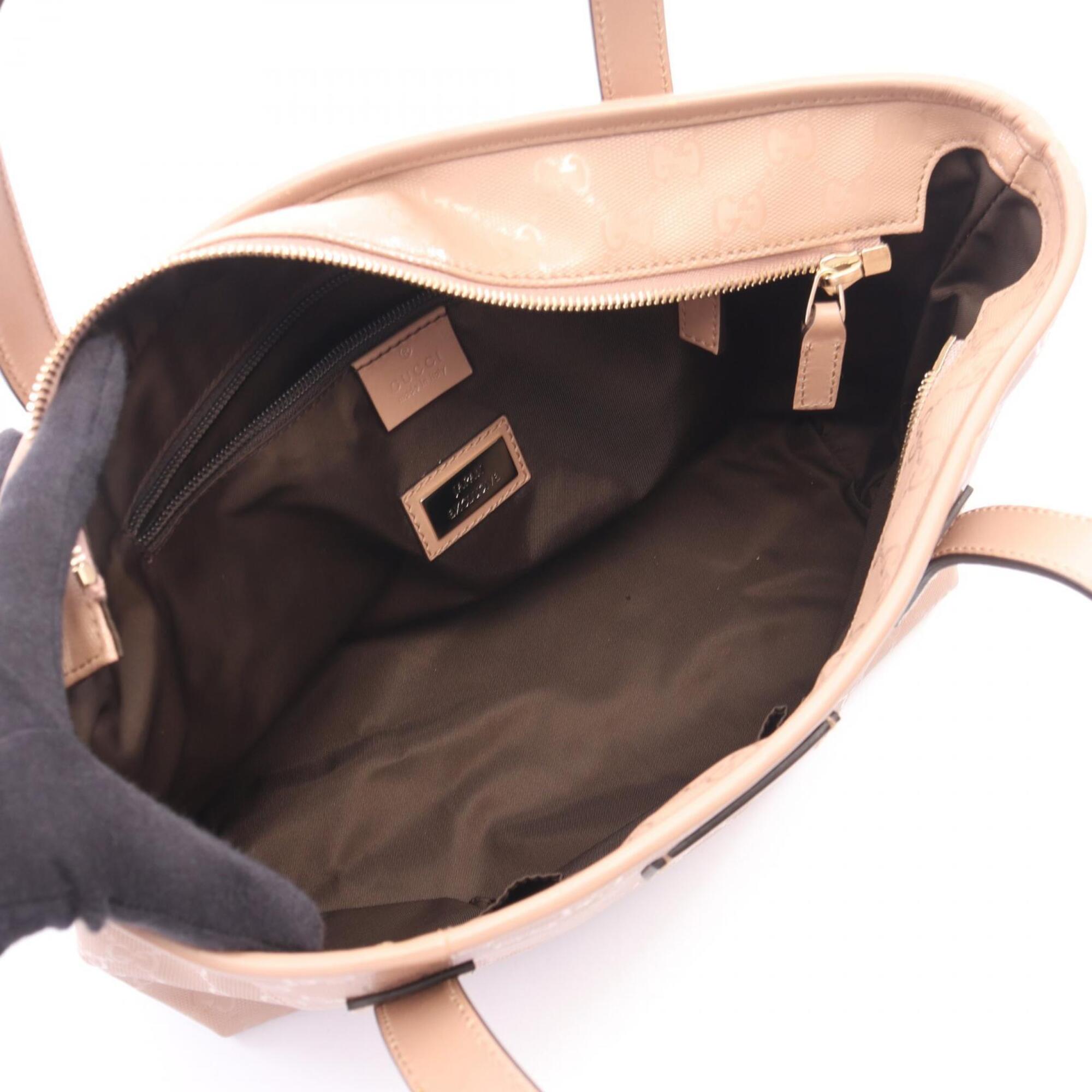 Gucci Pink Pvc Leather Handbag Tote Bag (Pre-Owned)