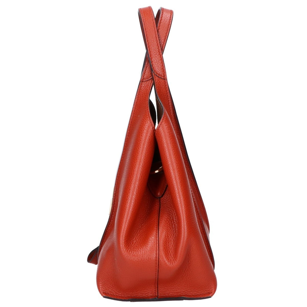 Tod's Orange Leather Handbag Shopping Bag (Pre-Owned)