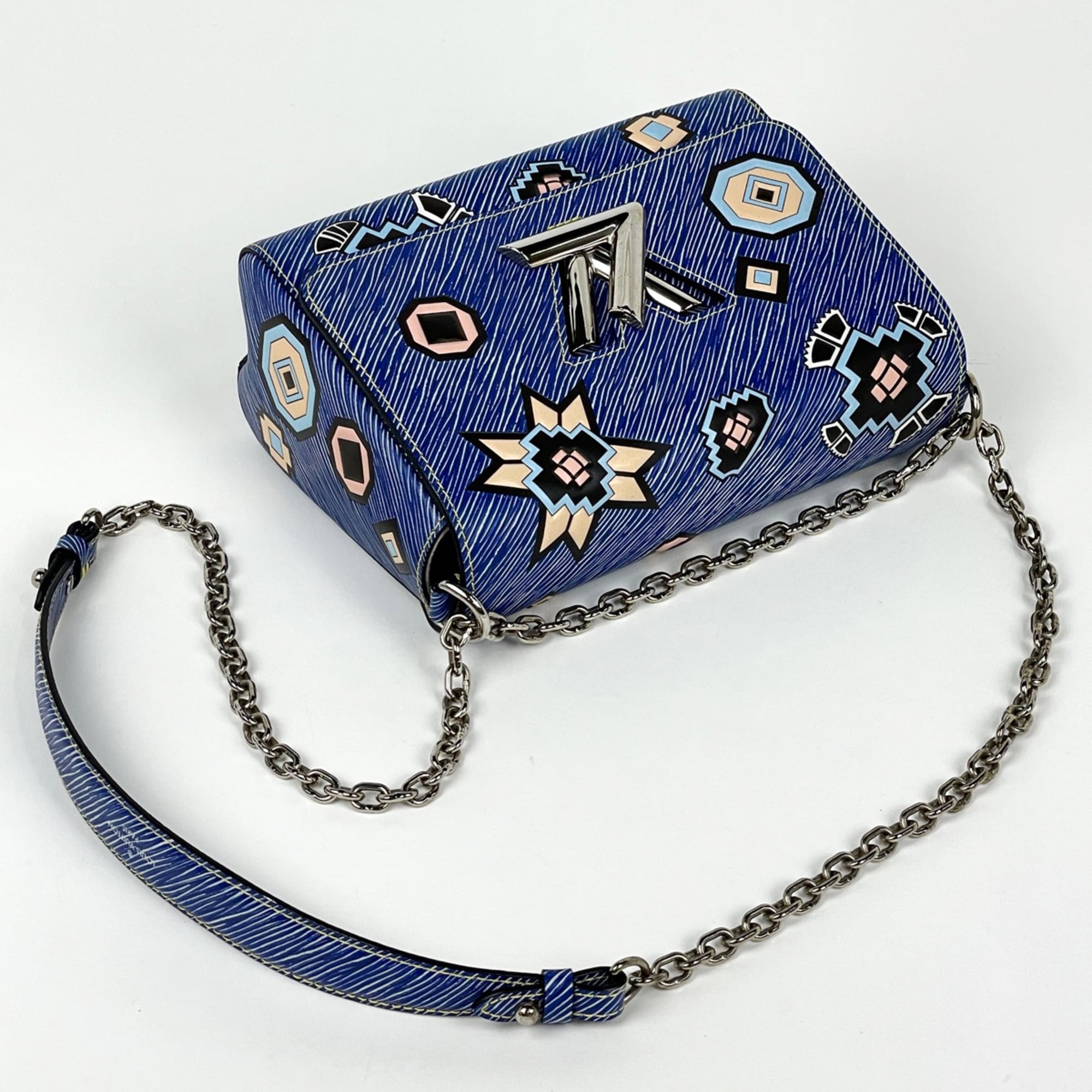 Louis Vuitton Epi Denim Blue Epi Denim Leather Shoulder Bag (Pre-Owned)