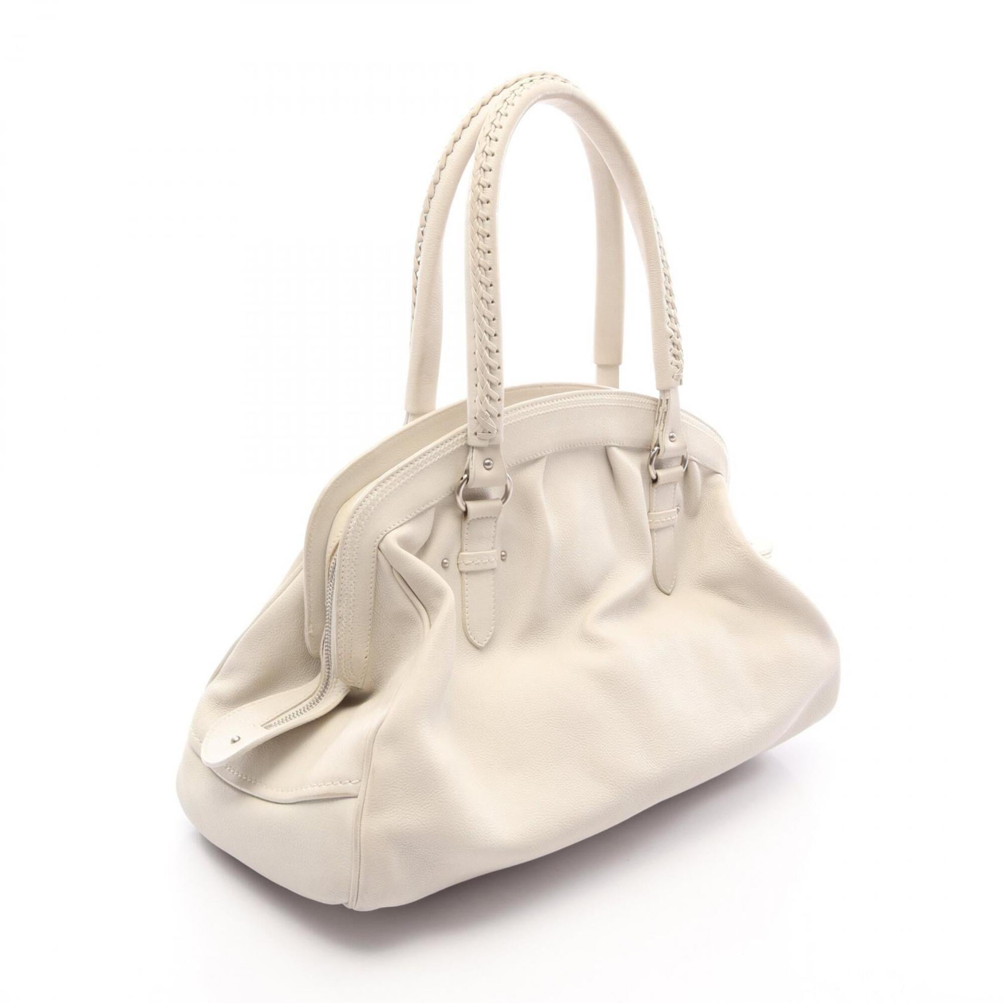 Christian Dior White Leather Handbag (Pre-Owned)
