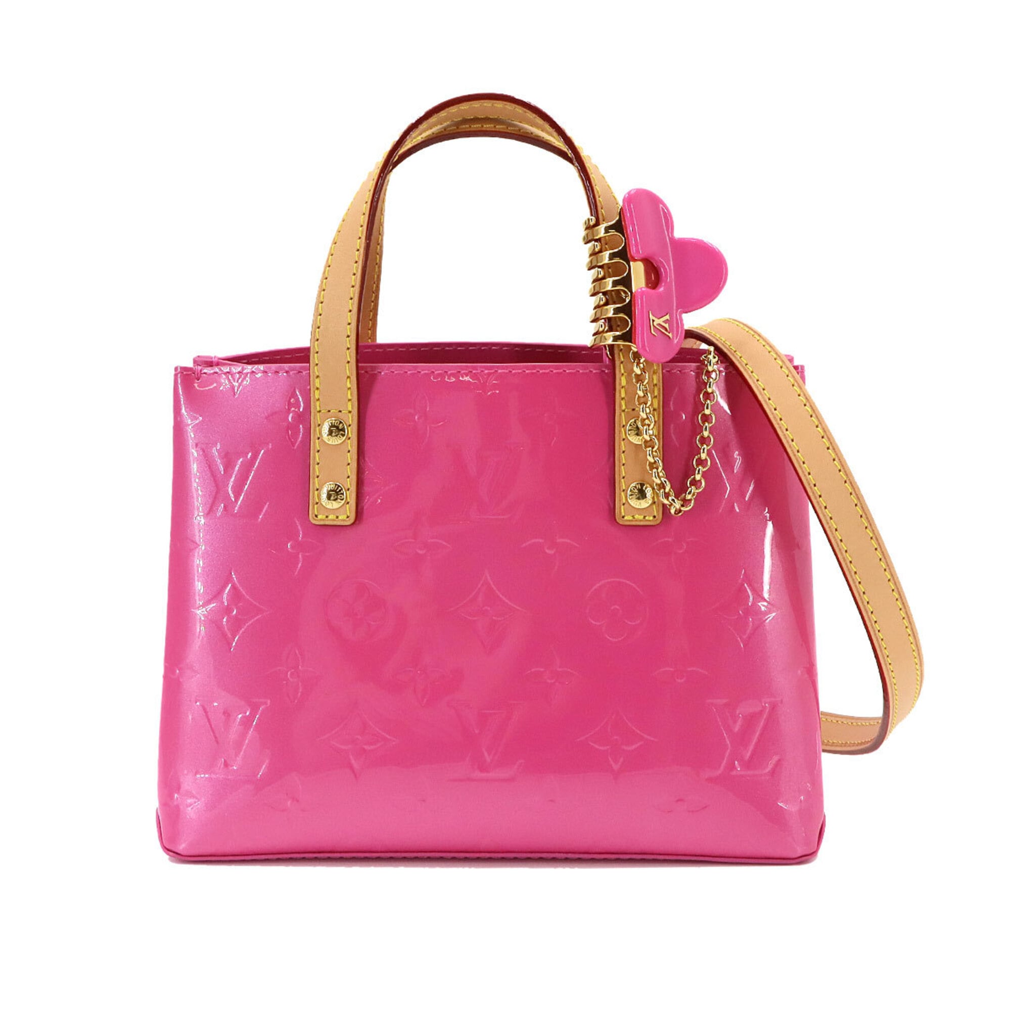 Louis Vuitton Pink Monogram Vernis Leather Handbag (Pre-Owned)