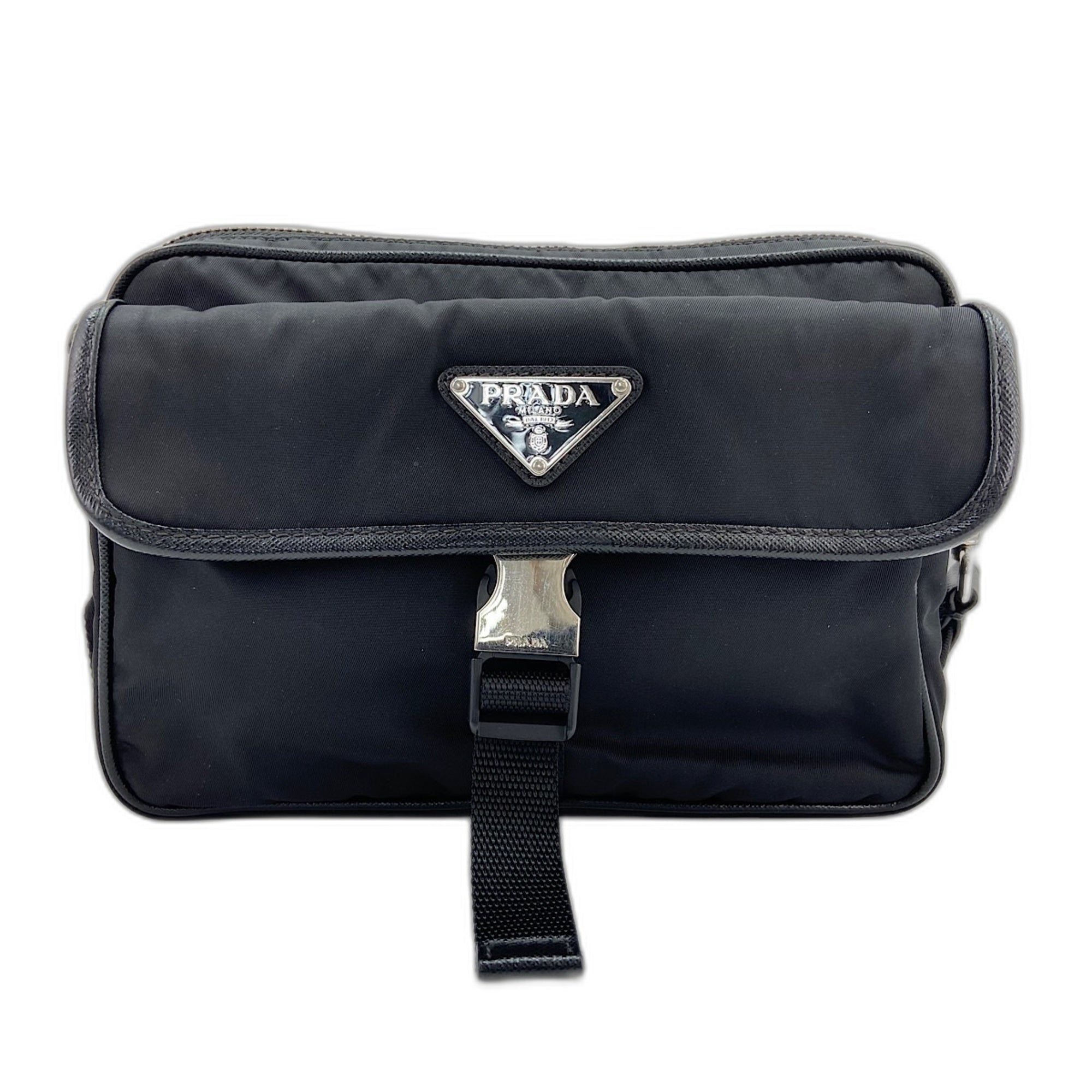 Prada Black Nylon Shoulder Bag (Pre-Owned)