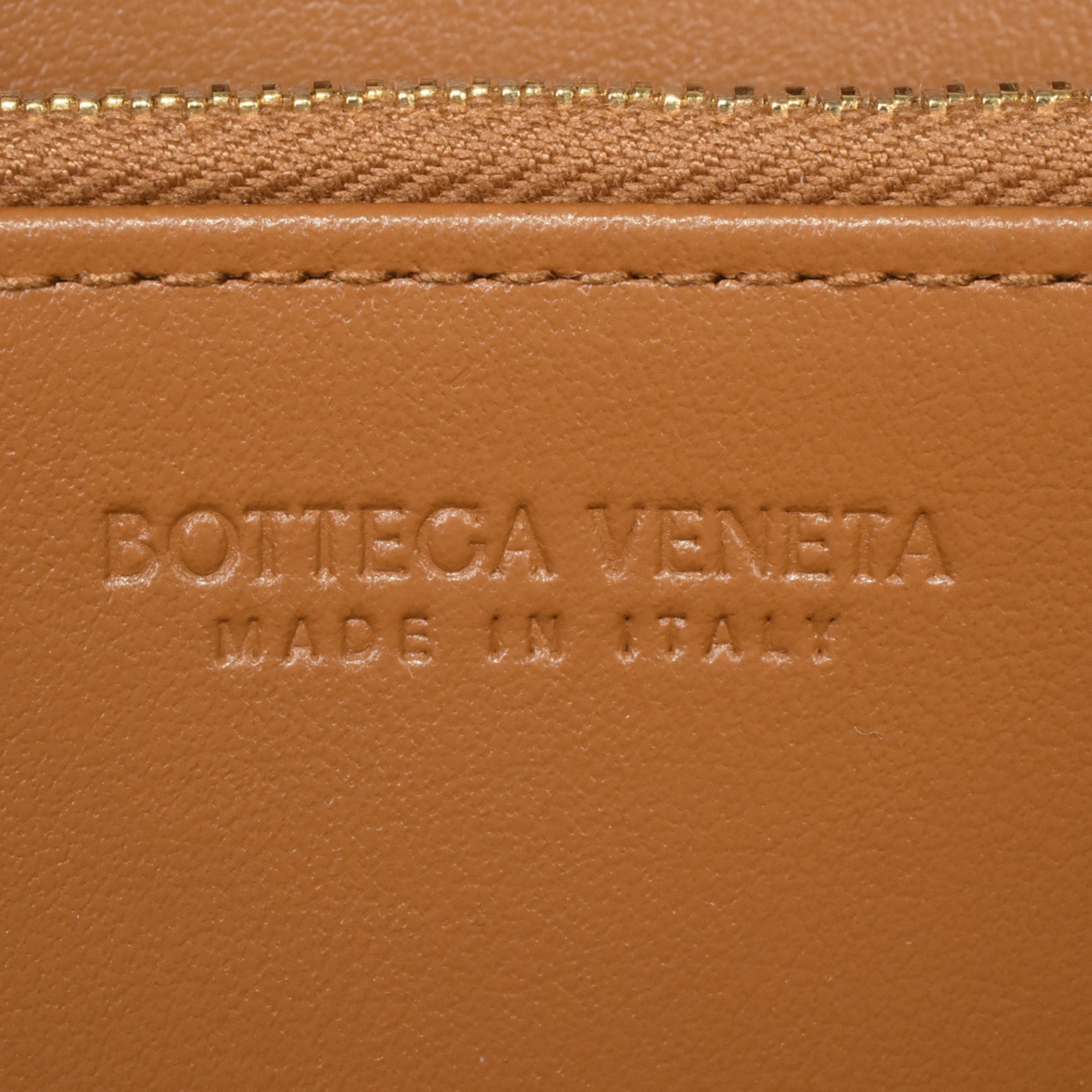 Bottega Veneta Intrecciato Brown Leather Long Wallet (Bi-Fold) (Pre-Owned)