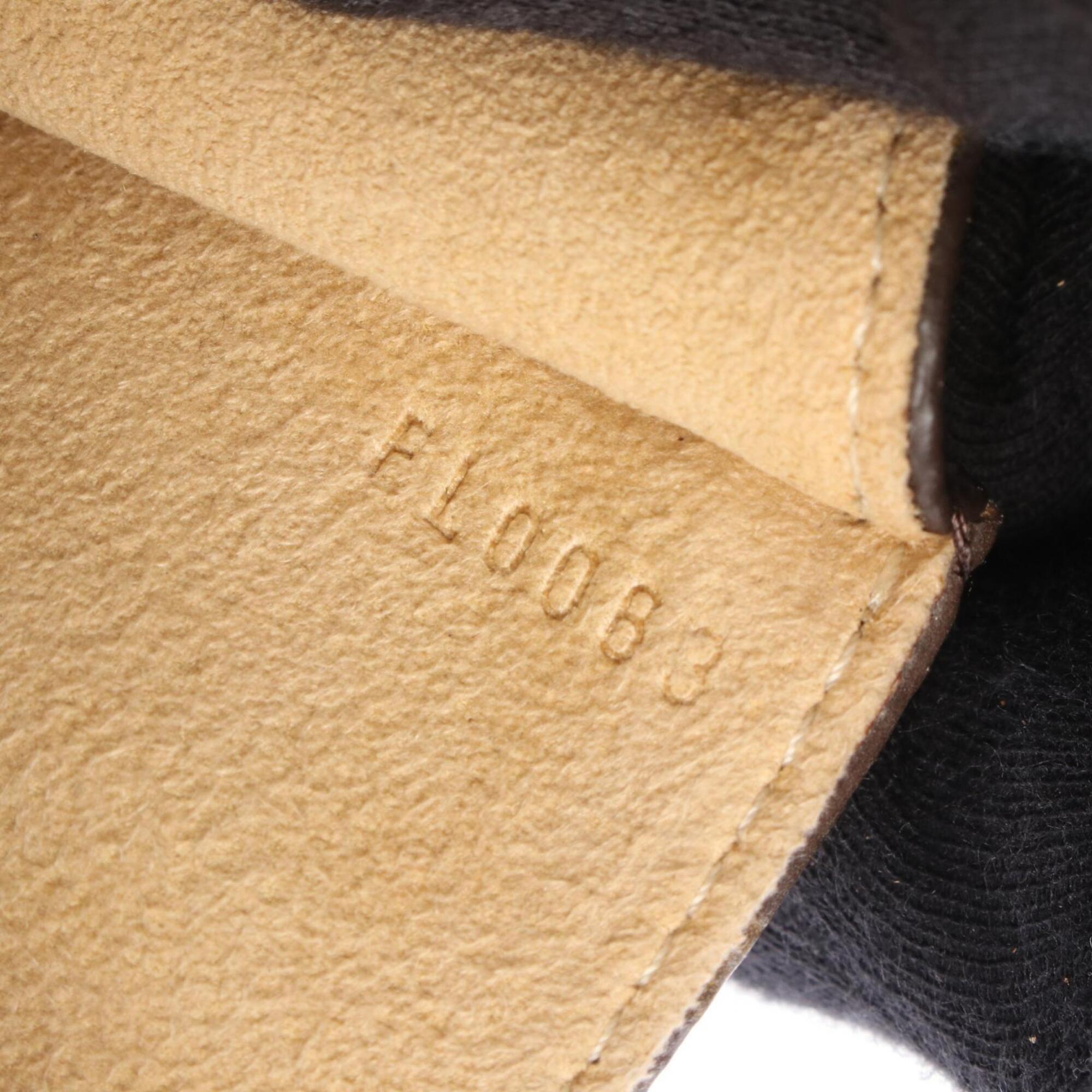 Louis Vuitton Brown Canvas Leather Fanny Pack Handbag (Pre-Owned)