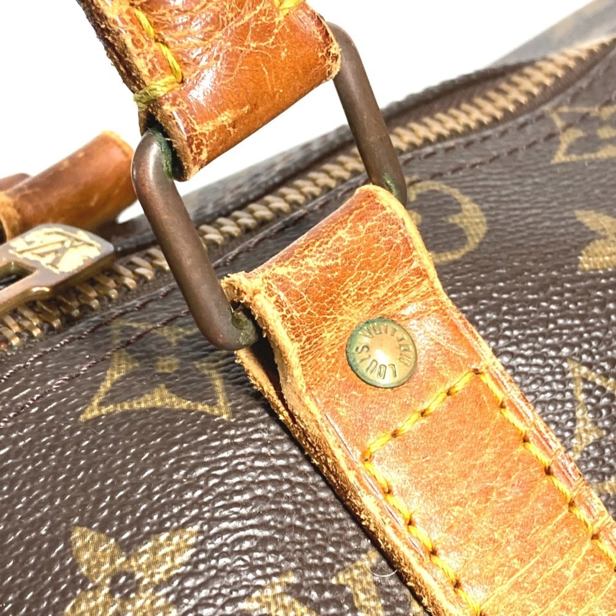 Louis Vuitton Brown Galle Monogram Monogram Boston Bag Handbag (Pre-Owned)