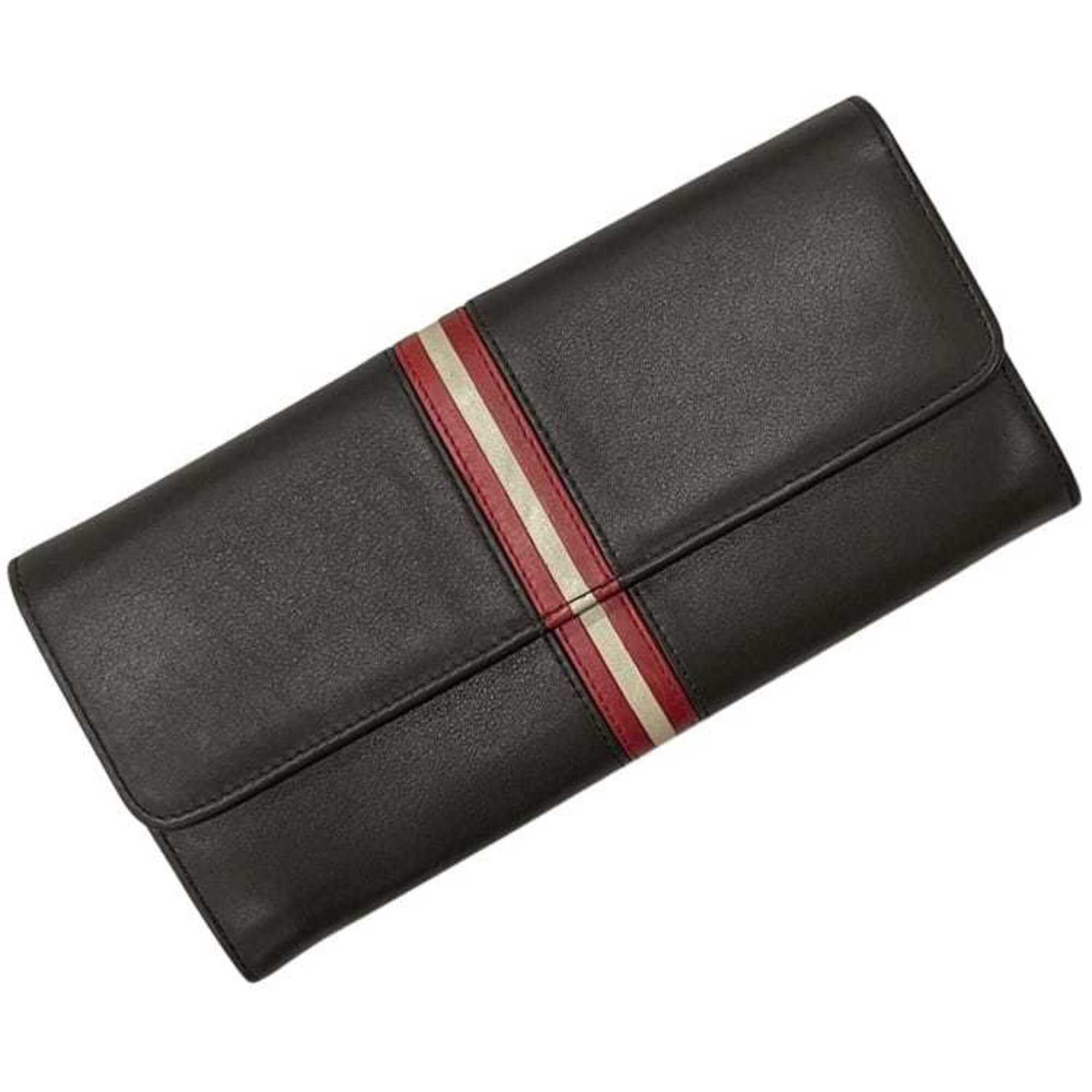 Bally Brown Leather Long Wallet (Bi-Fold) (Pre-Owned)