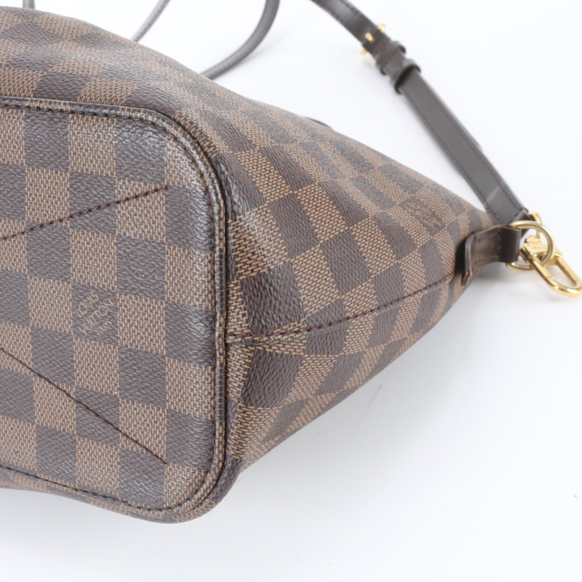 Louis Vuitton Ebene Leather Coated Canvas Handbag Shoulder Bag Tote Bag (Pre-Owned)