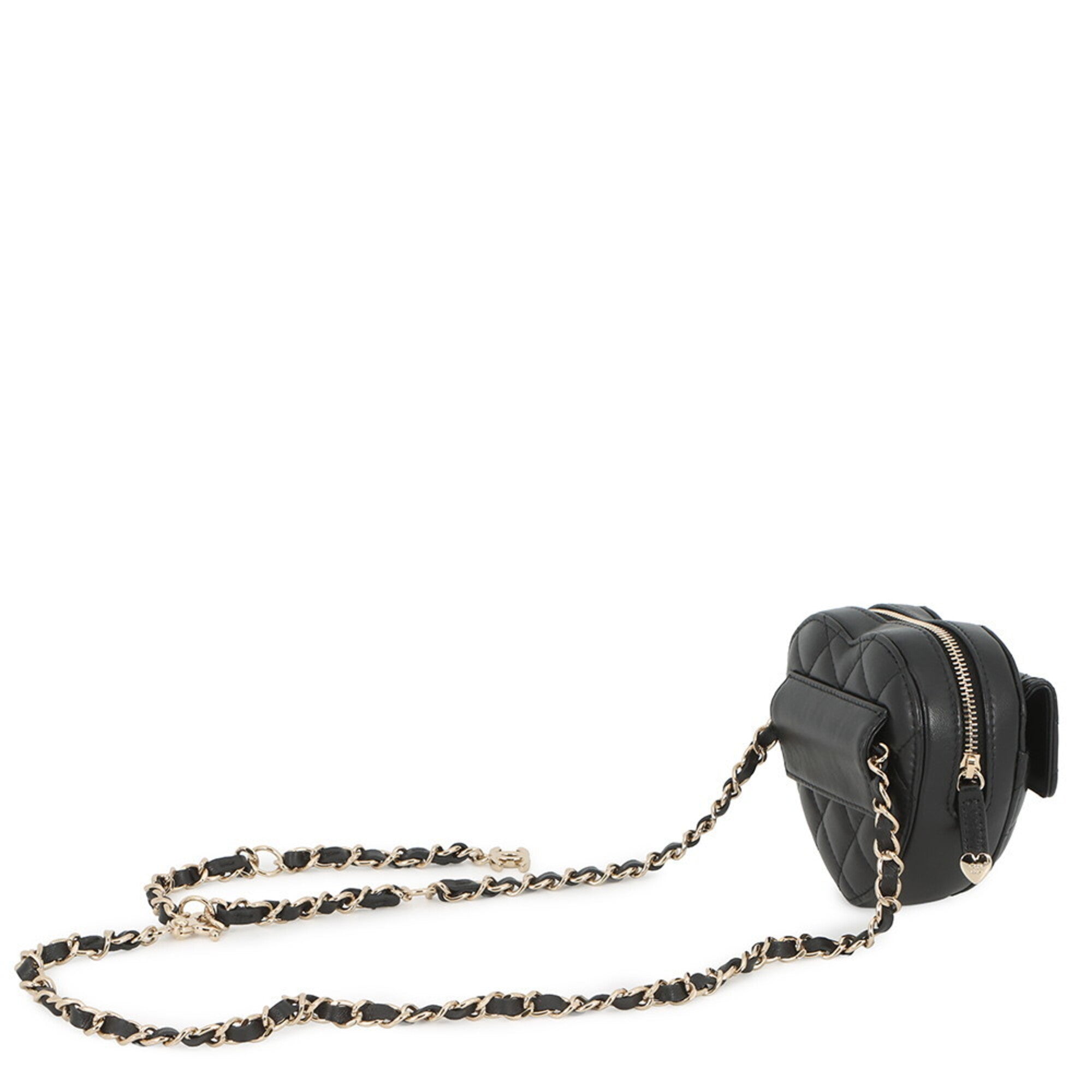Chanel Matelasse Black Leather Fanny Pack (Pre-Owned)