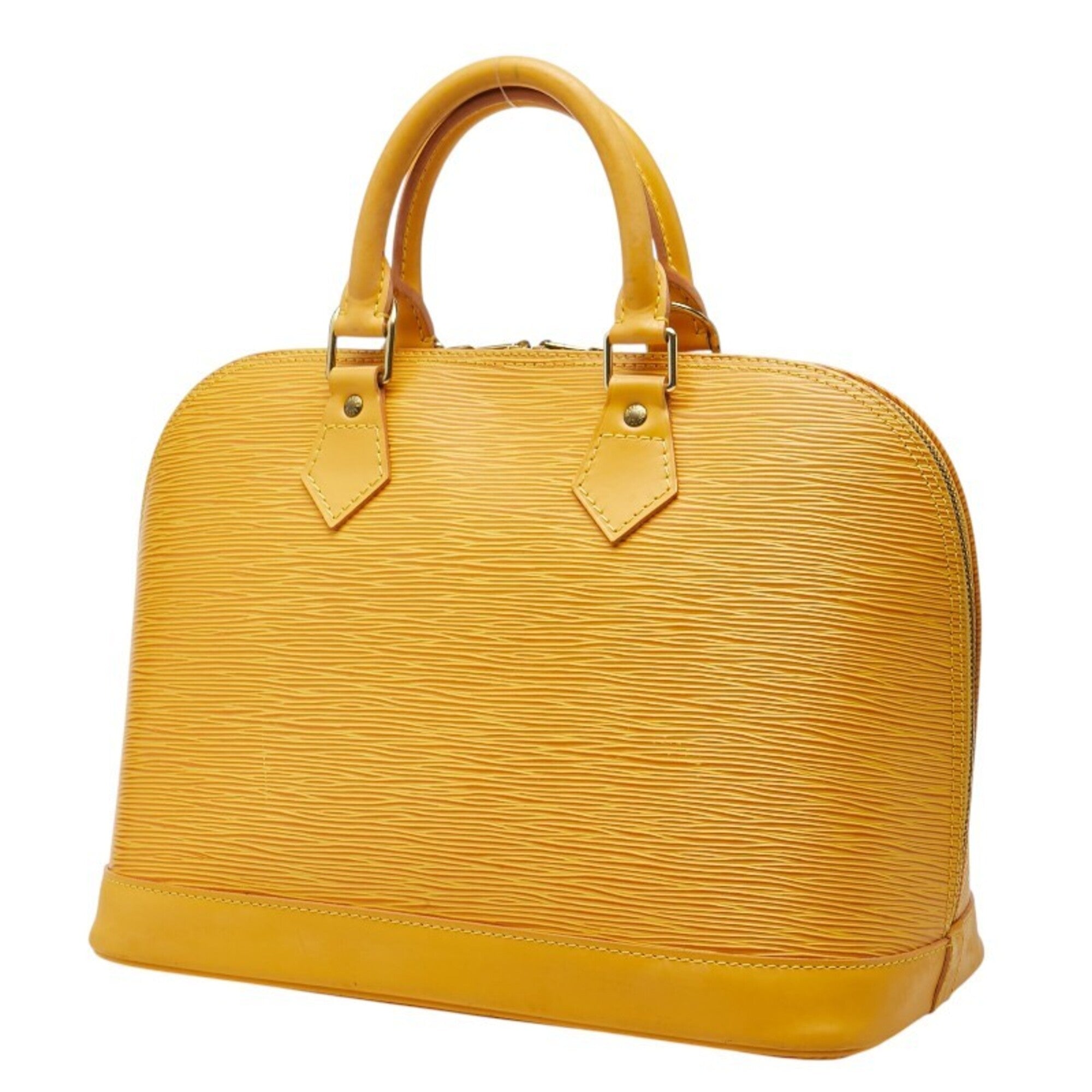 Louis Vuitton Yellow Leather Handbag (Pre-Owned)