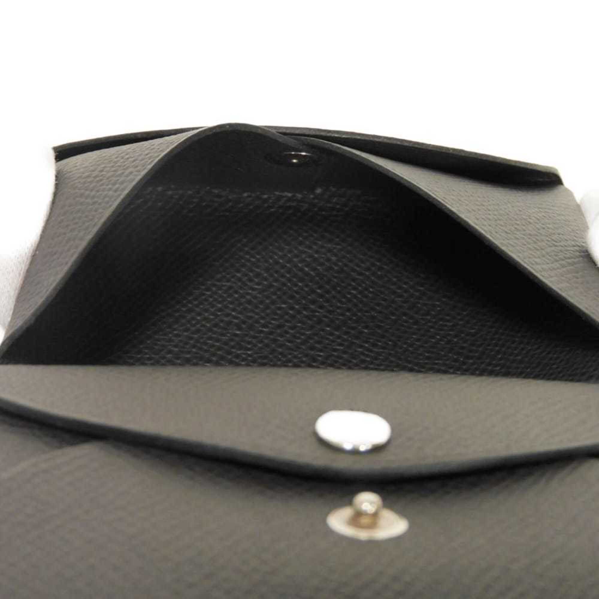 Hermes Dark Gray Graphite Epsom Leather Coin Purse/Coin Case (Pre-Owned)