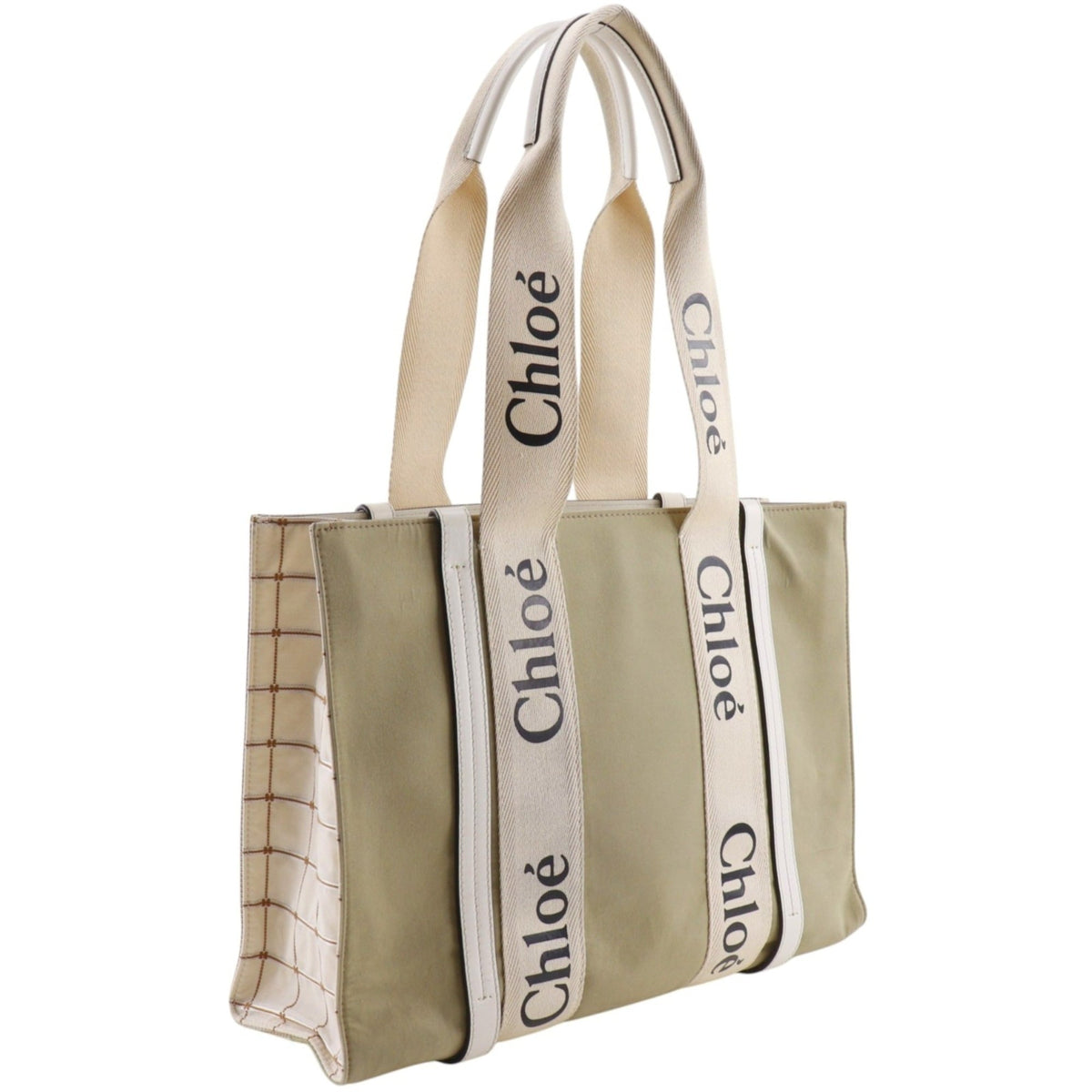 Chloé Beige Canvas Tote Bag (Pre-Owned)