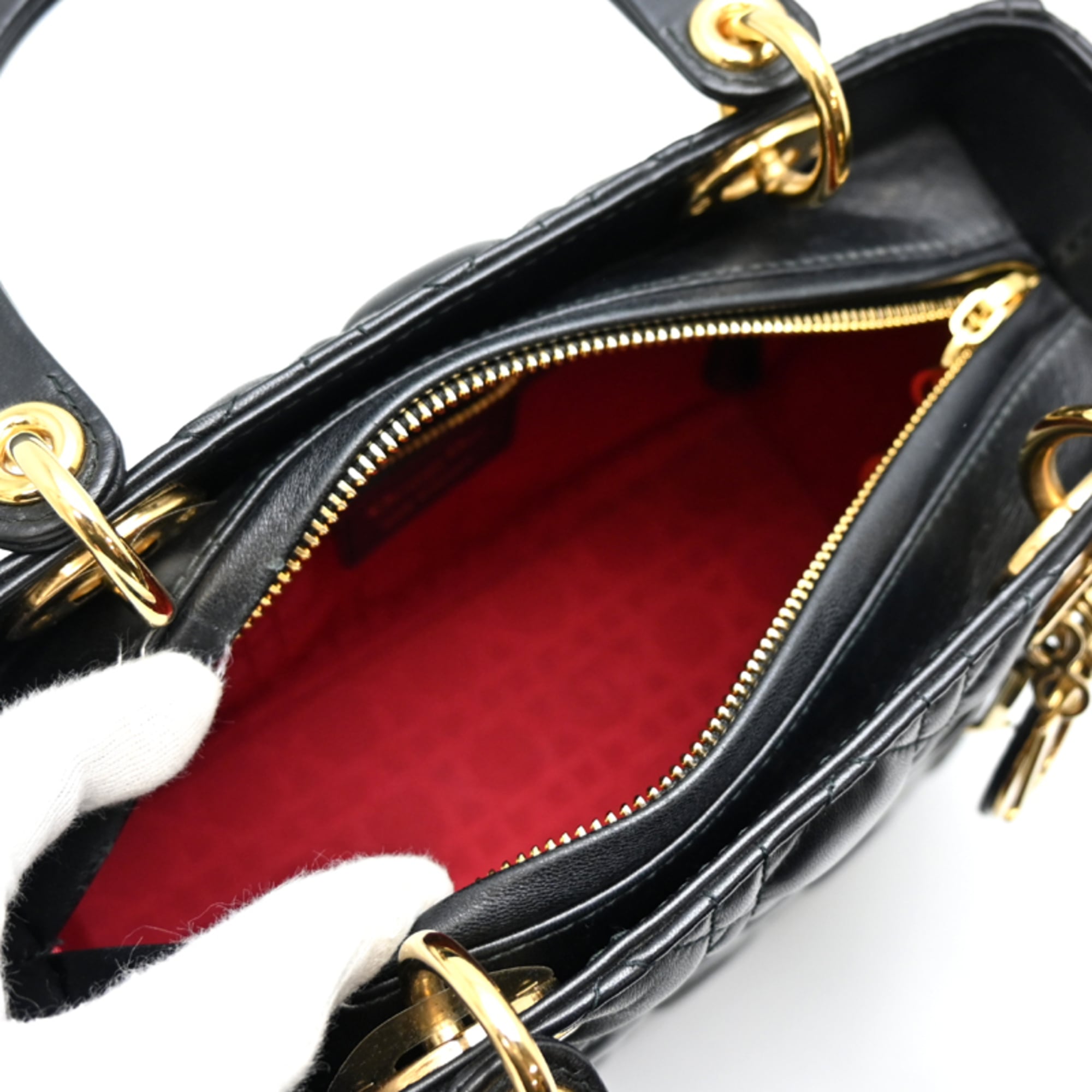 Christian Dior Black Leather Handbag (Pre-Owned)