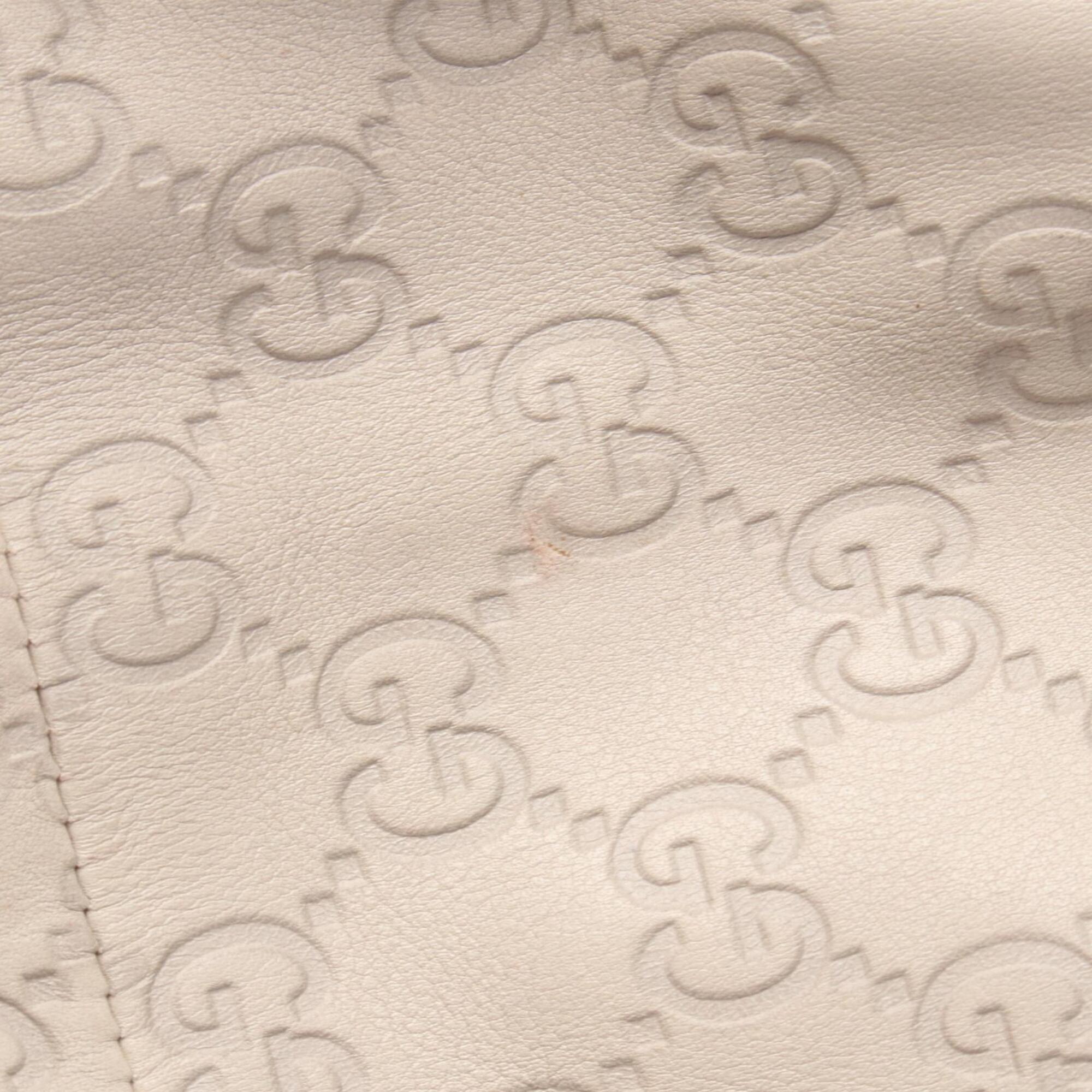 Gucci Beige Leather Handbag Tote Bag (Pre-Owned)