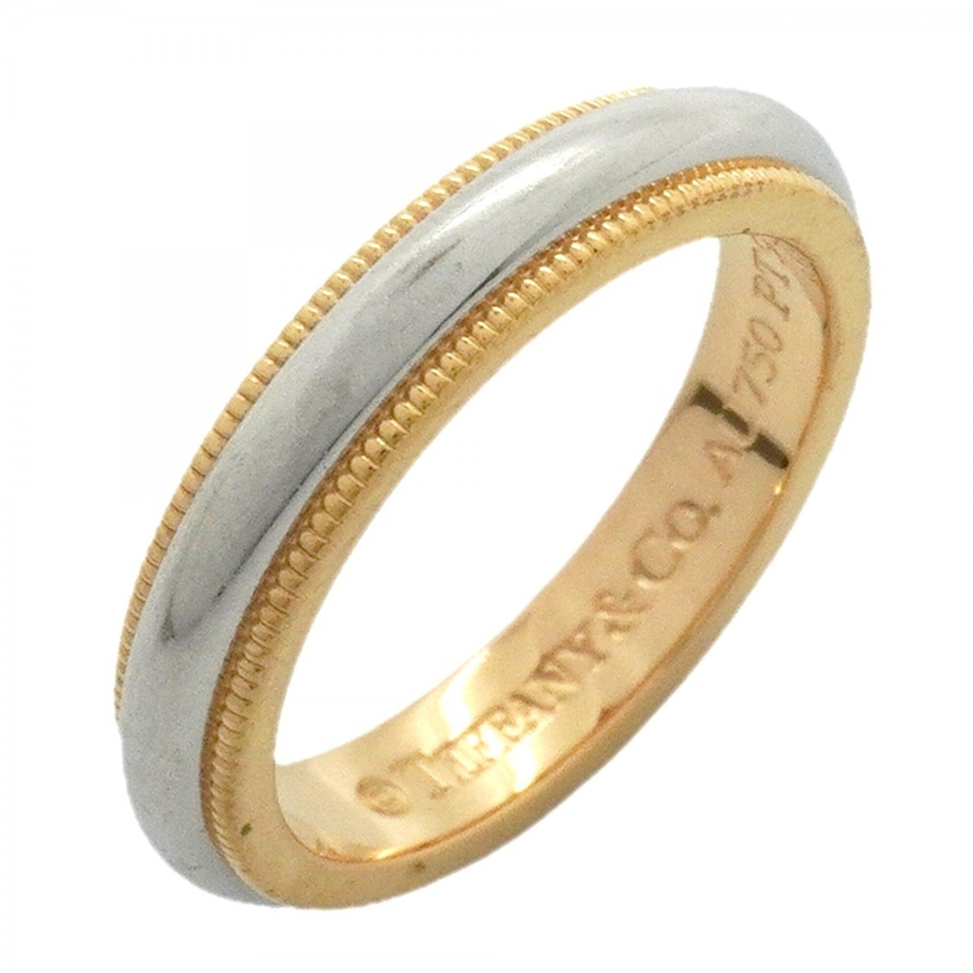 Tiffany Pink Gold (18K) Platinum 950 Band Ring (Pre-Owned)