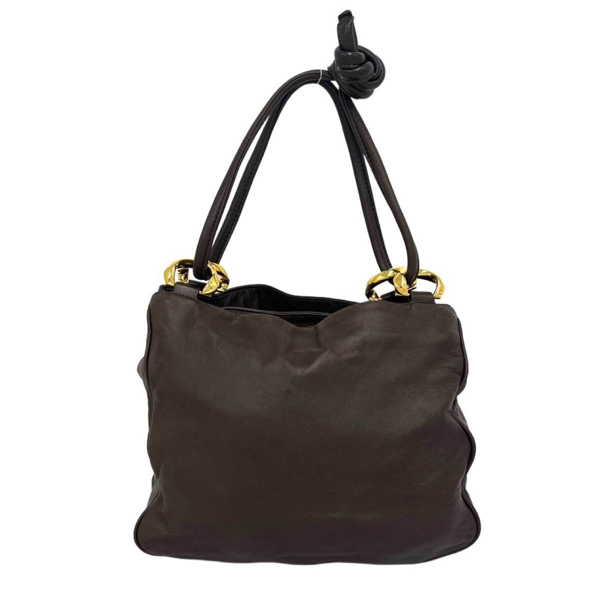 Loewe Brown Leather Handbag Shoulder Bag (Pre-Owned)