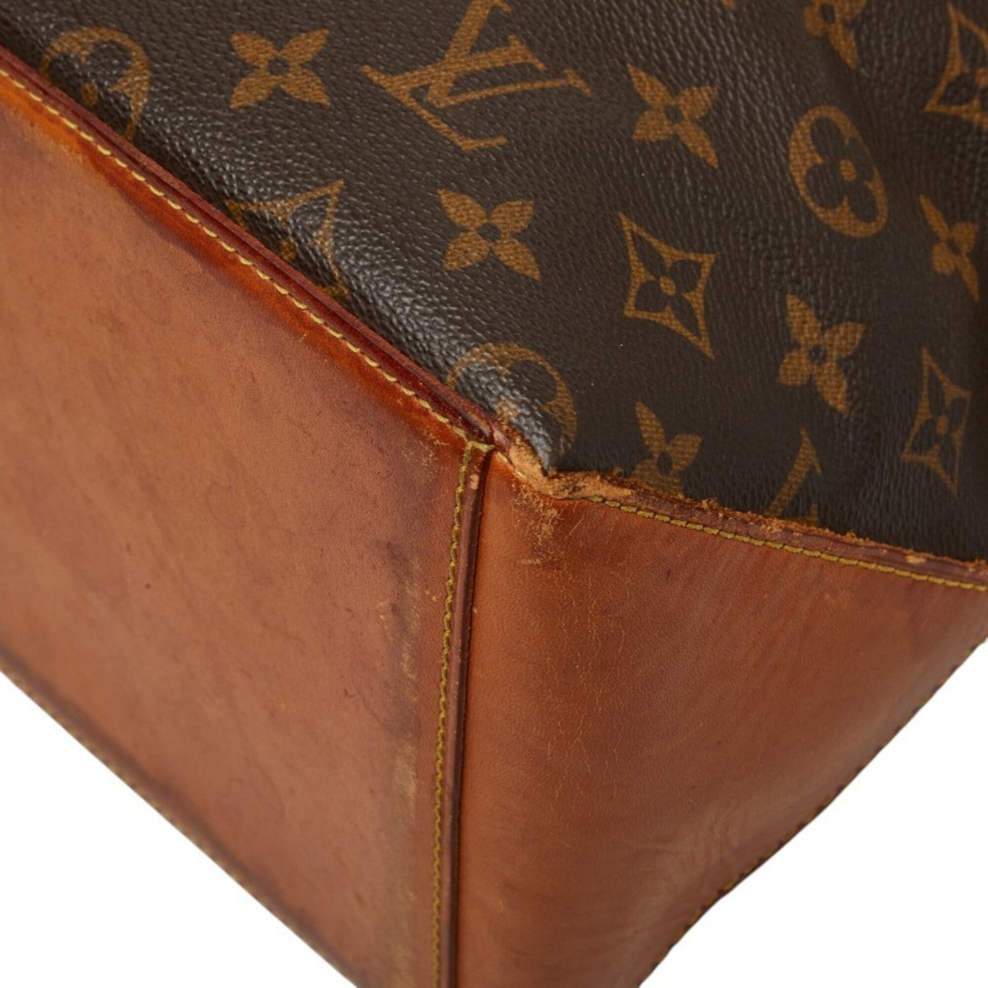 Louis Vuitton Brown Pvc Leather Shoulder Bag Tote Bag (Pre-Owned)