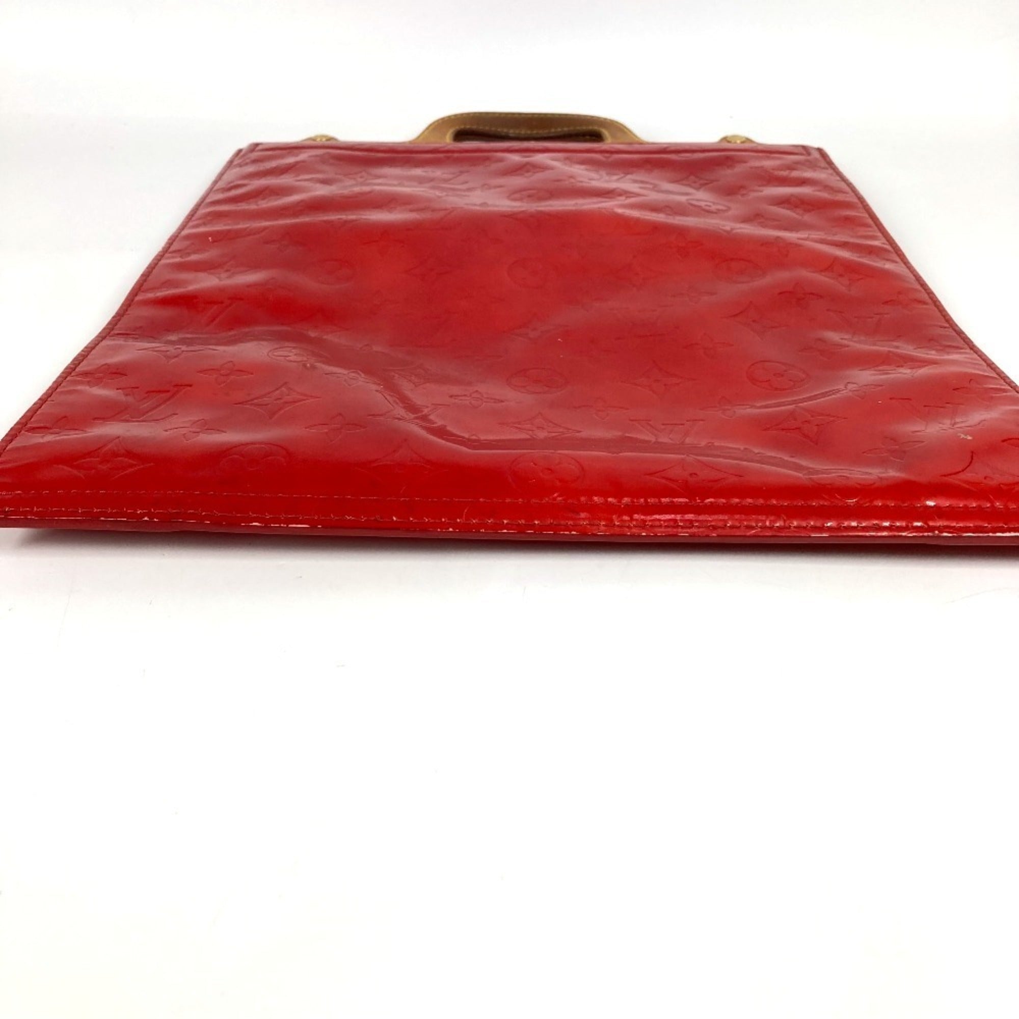Louis Vuitton Galle Red Color Monogram Vernis Handbag (Pre-Owned)
