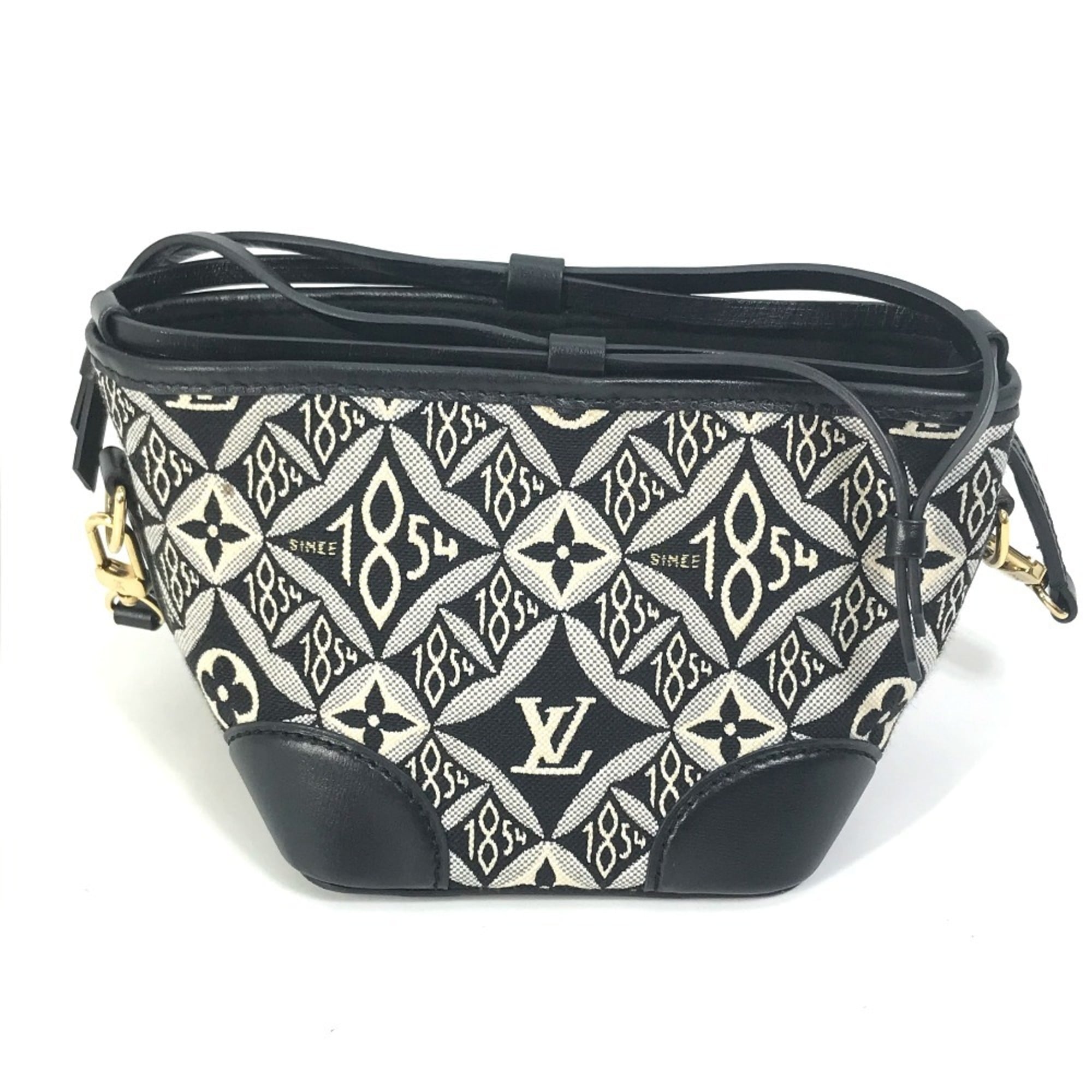 Louis Vuitton Black Noir Jacquard Pochette Shoulder Bag (Pre-Owned)