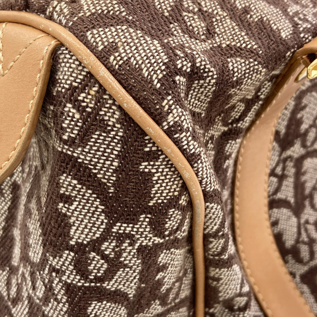 Christian Dior Brown Canvas Handbag (Pre-Owned)