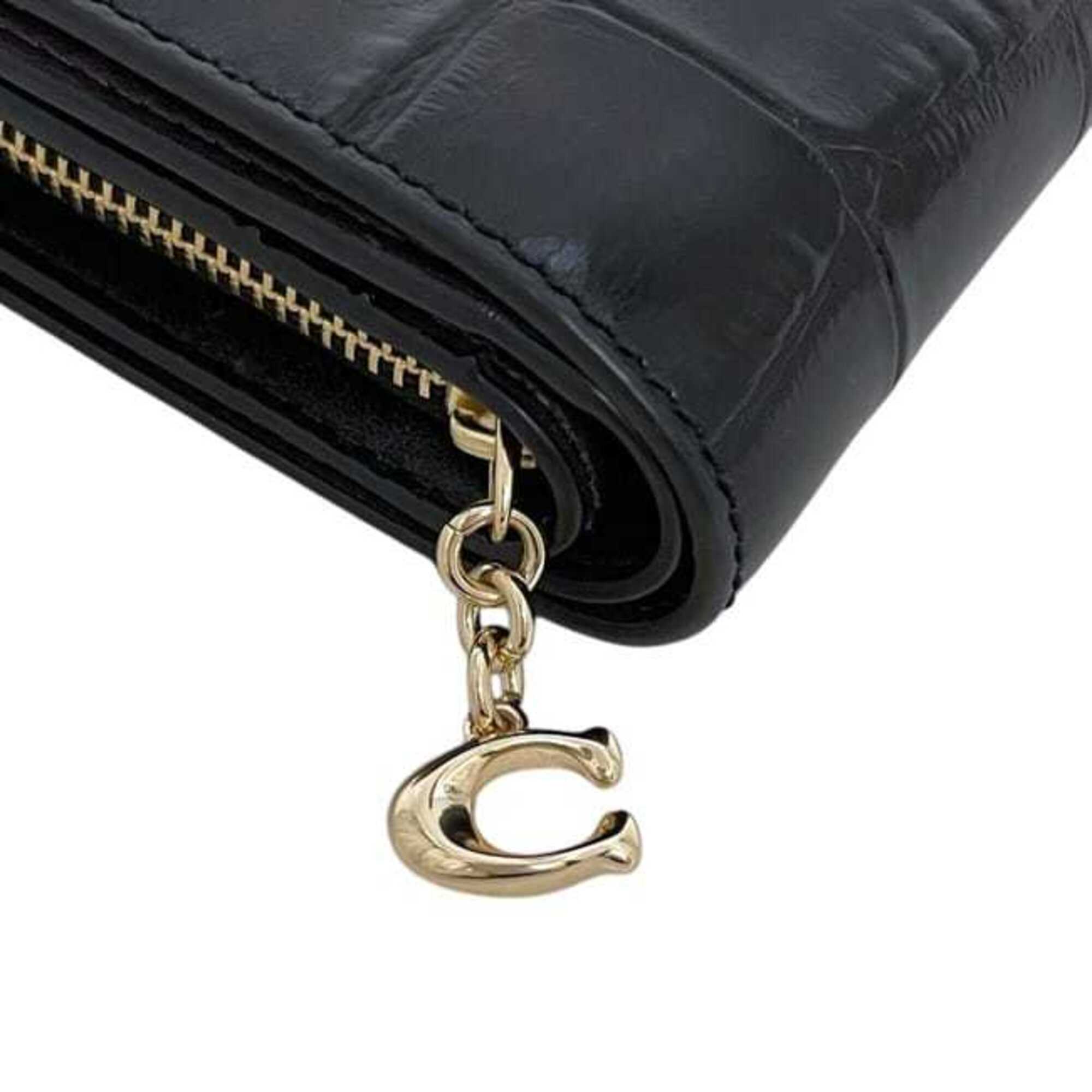 Coach Black Leather Wallet (Bi-Fold) (Pre-Owned)