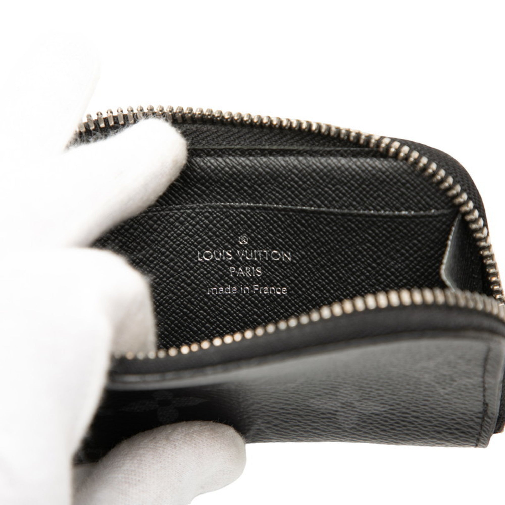 Louis Vuitton Black Pvc Leather Coin Purse/Coin Case (Pre-Owned)